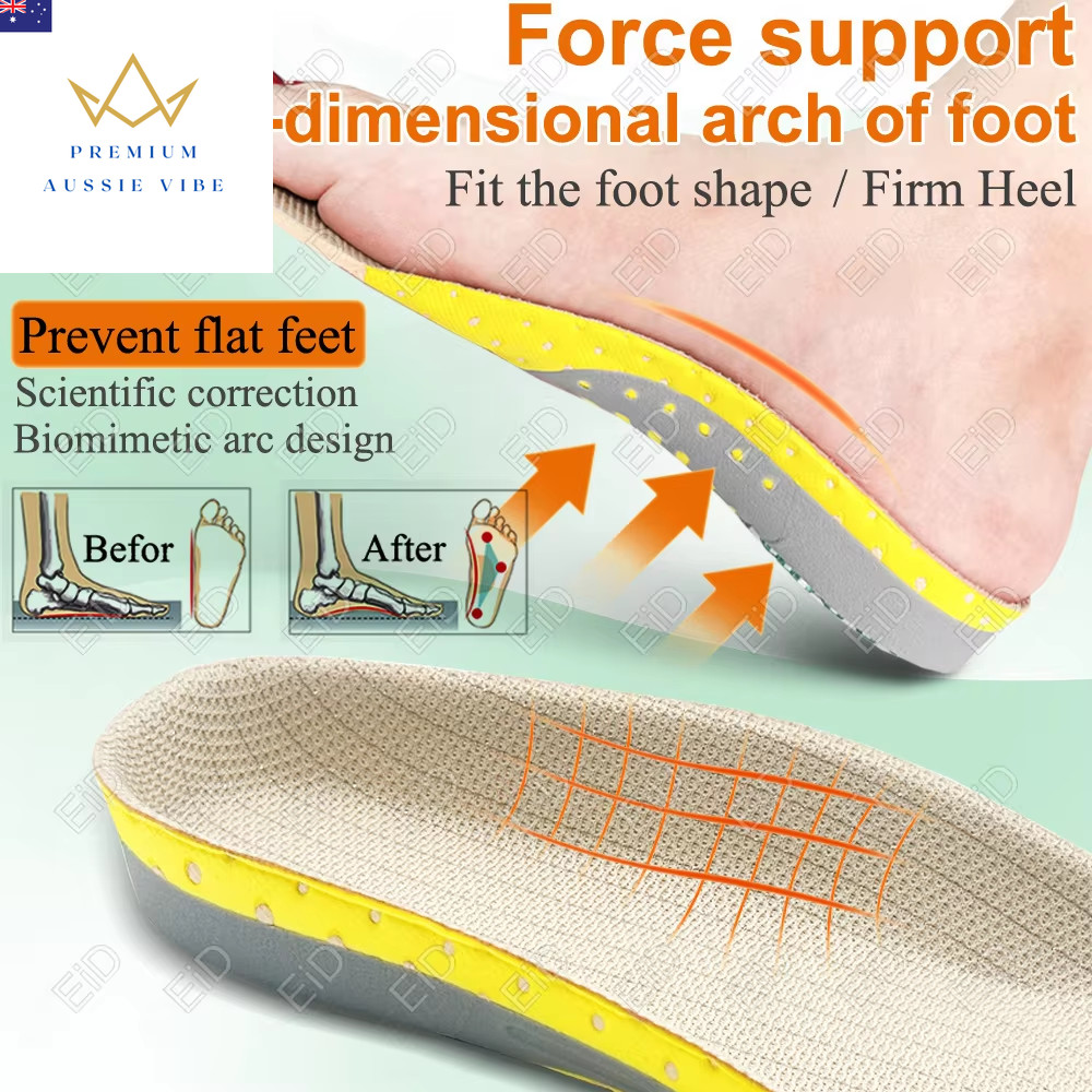 Premium Orthotic Gel Insoles Orthopedic Flat Foot Health Sole Pad for Shoes Inse
