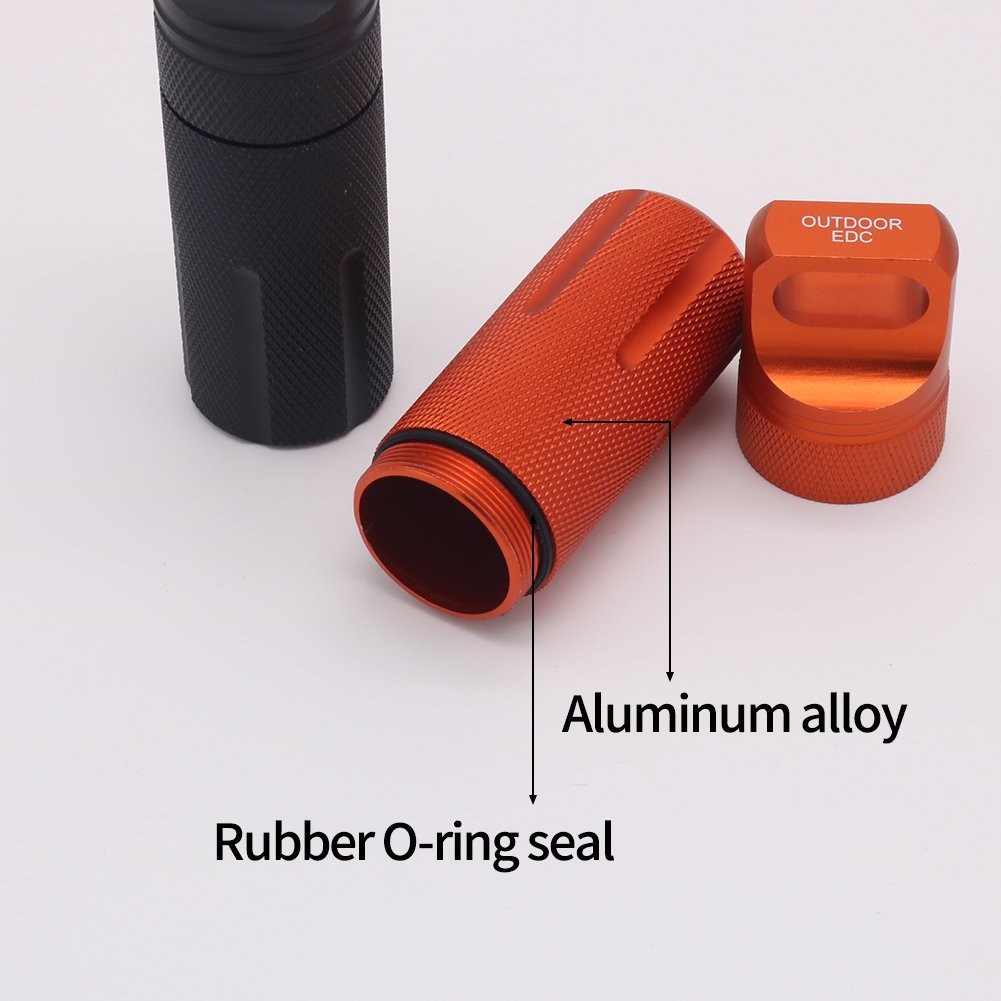 HRX Package Outdoor Waterproof EDC 2 Count (Pack of 1), Black and Orange