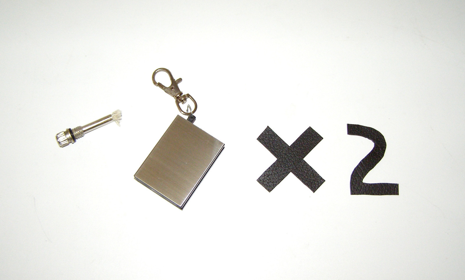 Survival Key Chain Magnesium Rod Flint Steel Firesteel Fire Striker Starter X 2