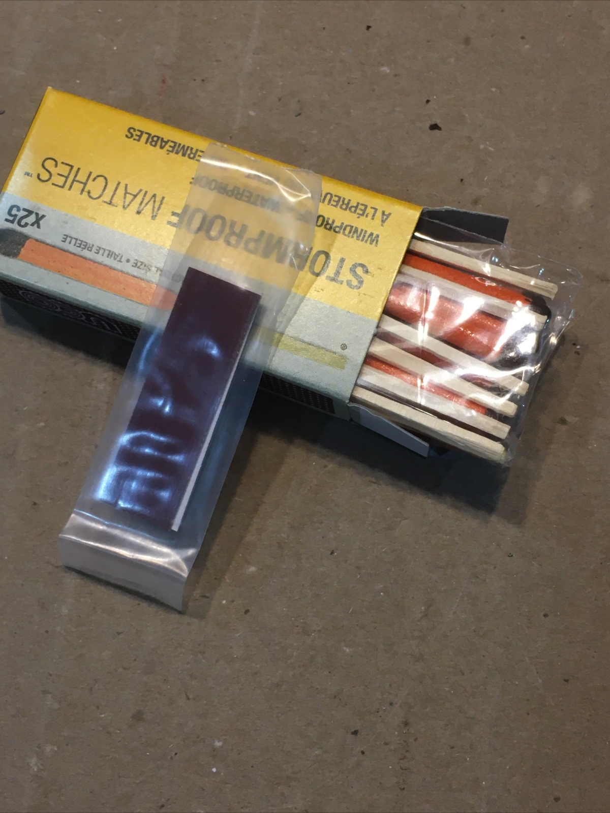 UCO Stormproof Windproof Waterproof Survival Matches 25-Pack w/2 Extra Strikers