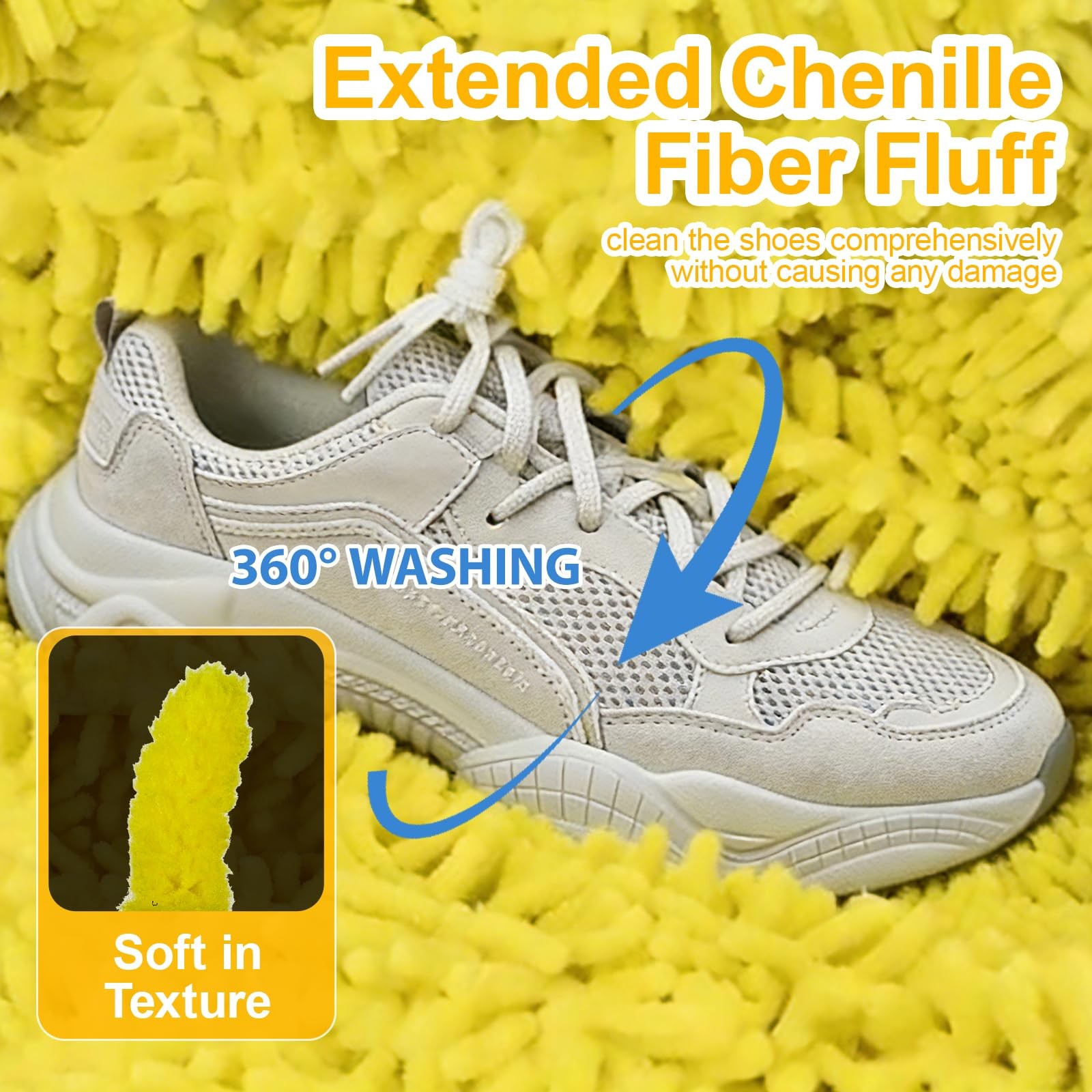 MURAEL Shoe Washing Machine Bag,Laundry Bag For Washer And Yellow 2pcs