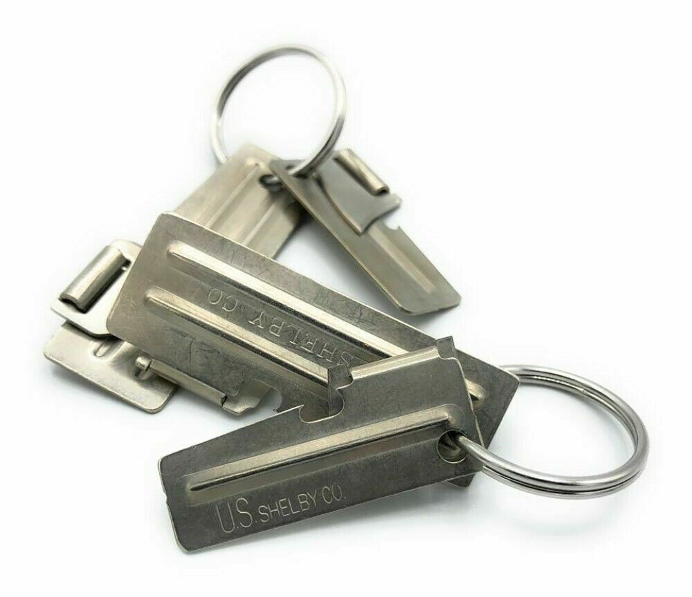 6pc Bundle P38 & P51 & Steel Key Ring Genuine Can Opener Survival US Shelby Co
