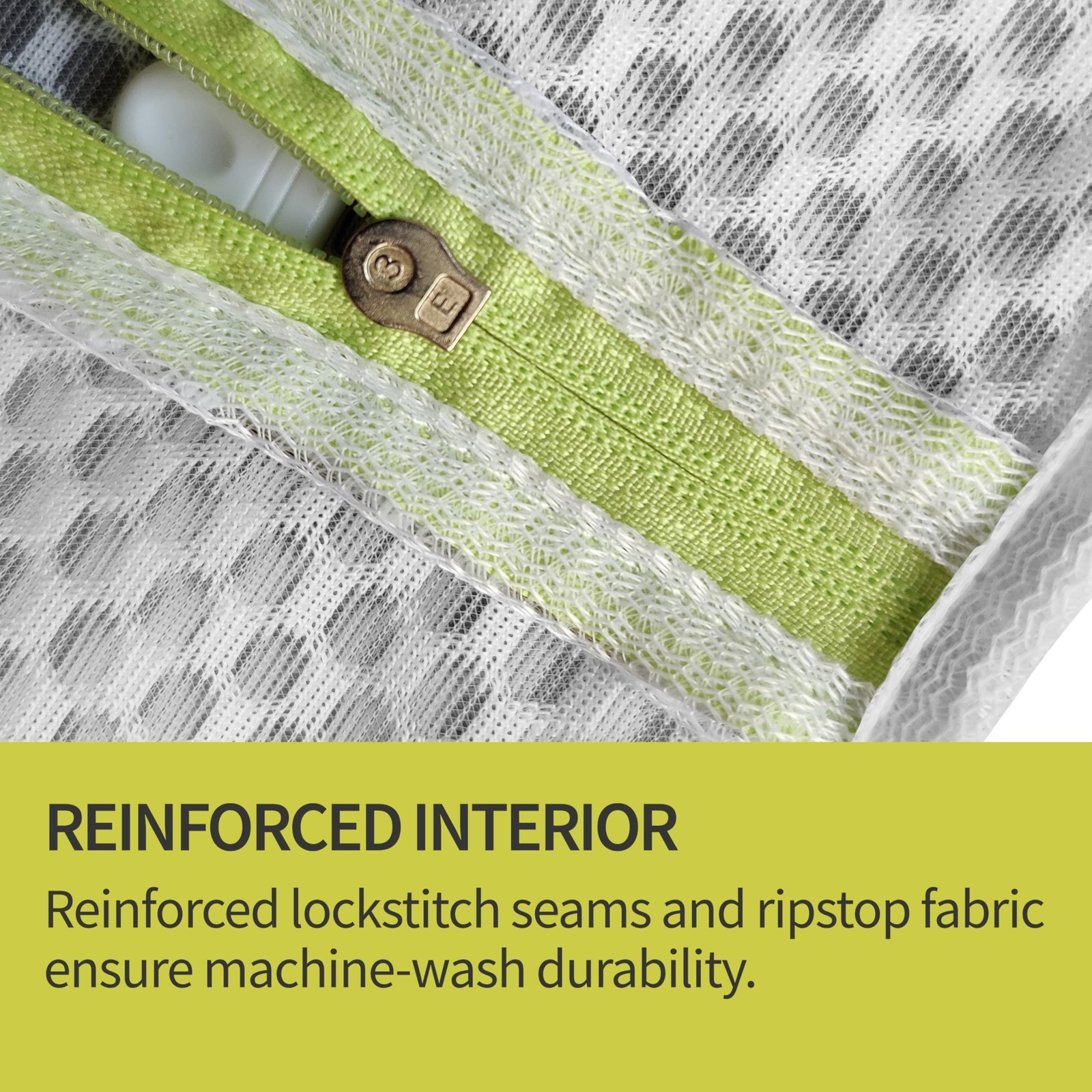 Laundry Bags, 3 Pcs Honeycomb Mesh Bags for Delicates, Medium, White