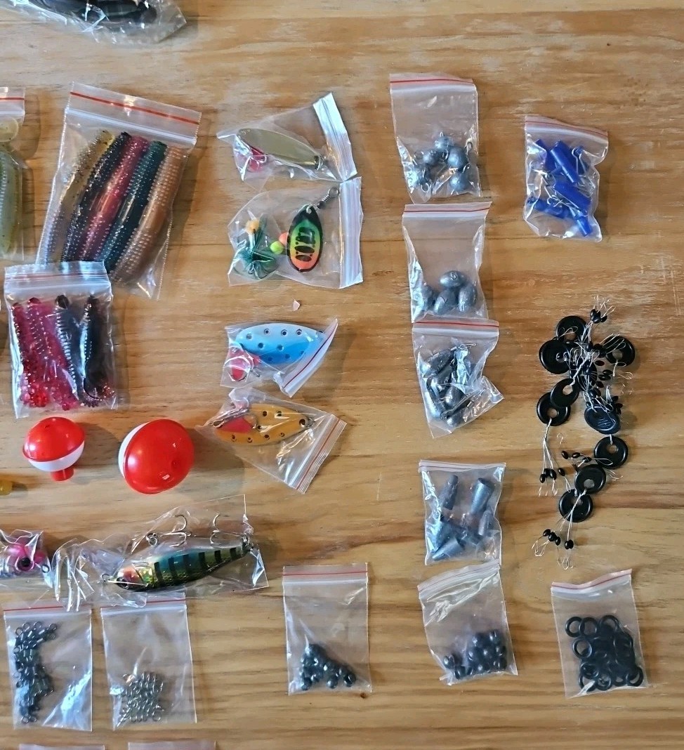 PLUSINNO Fishing Tackle Box with Included, 373PCS Lures Kit…