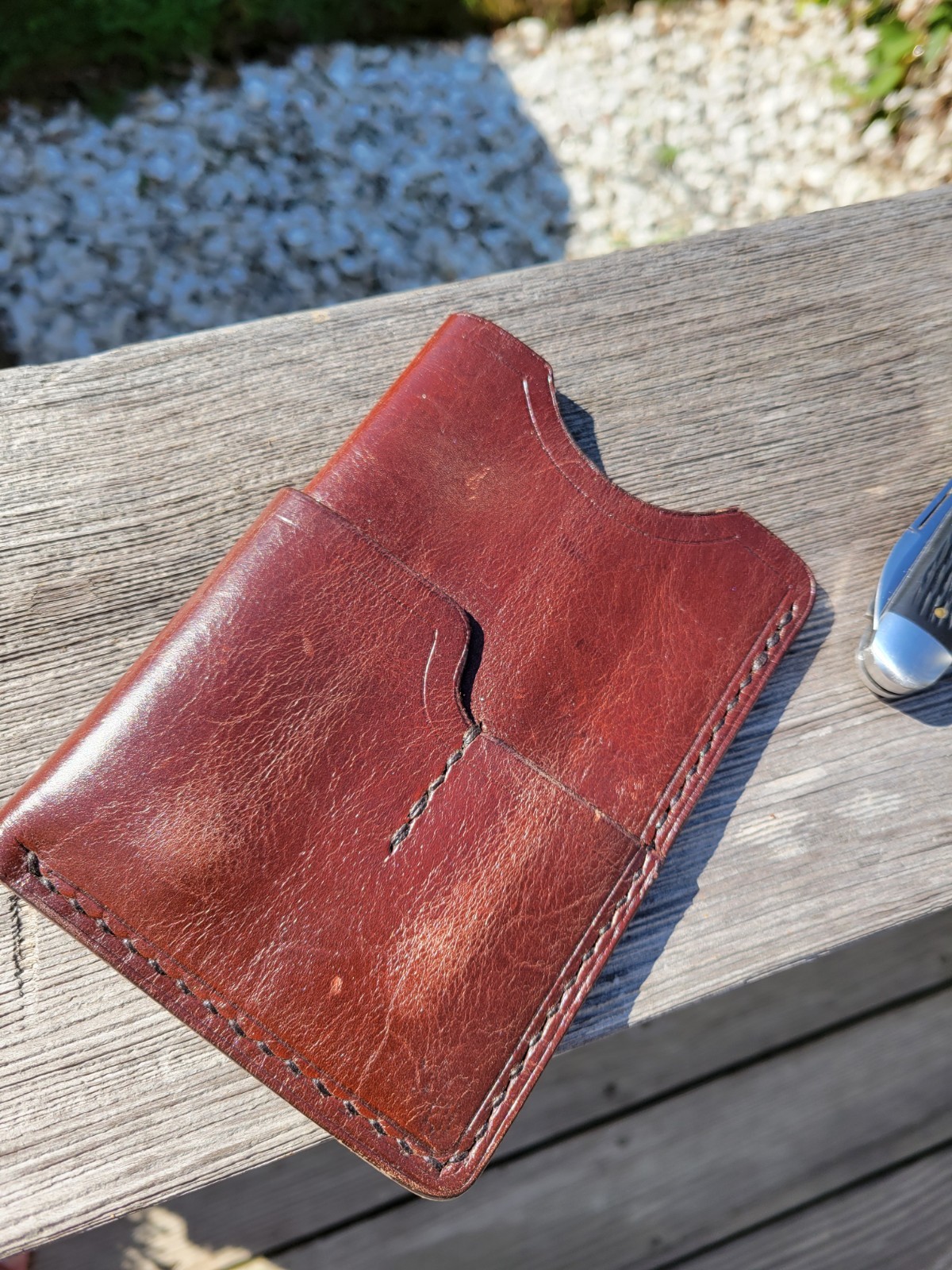 Custom Leather North Brook Iron Field Book Pocket Organizer. EDC.