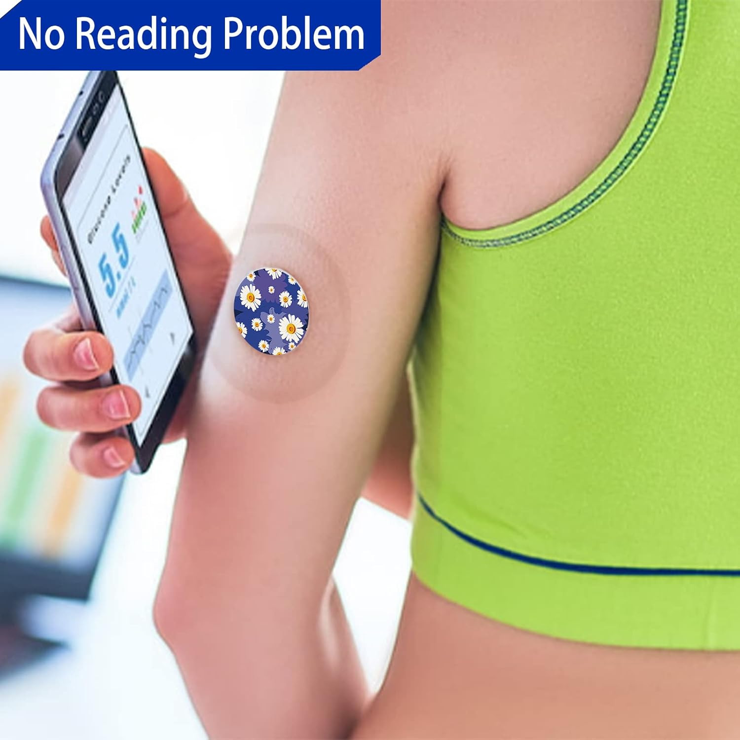 HONYOU 40Pack Libre 3 plus Sensor Covers Waterproof Freestyle Sensor Stickers Se