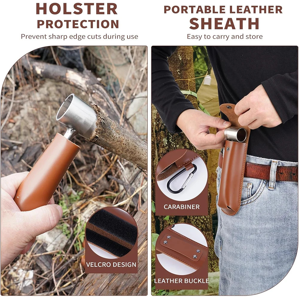 Survival Hand Auger Wood Drill, Scotch Eye Auger Drill and Settlers Auger Tool f