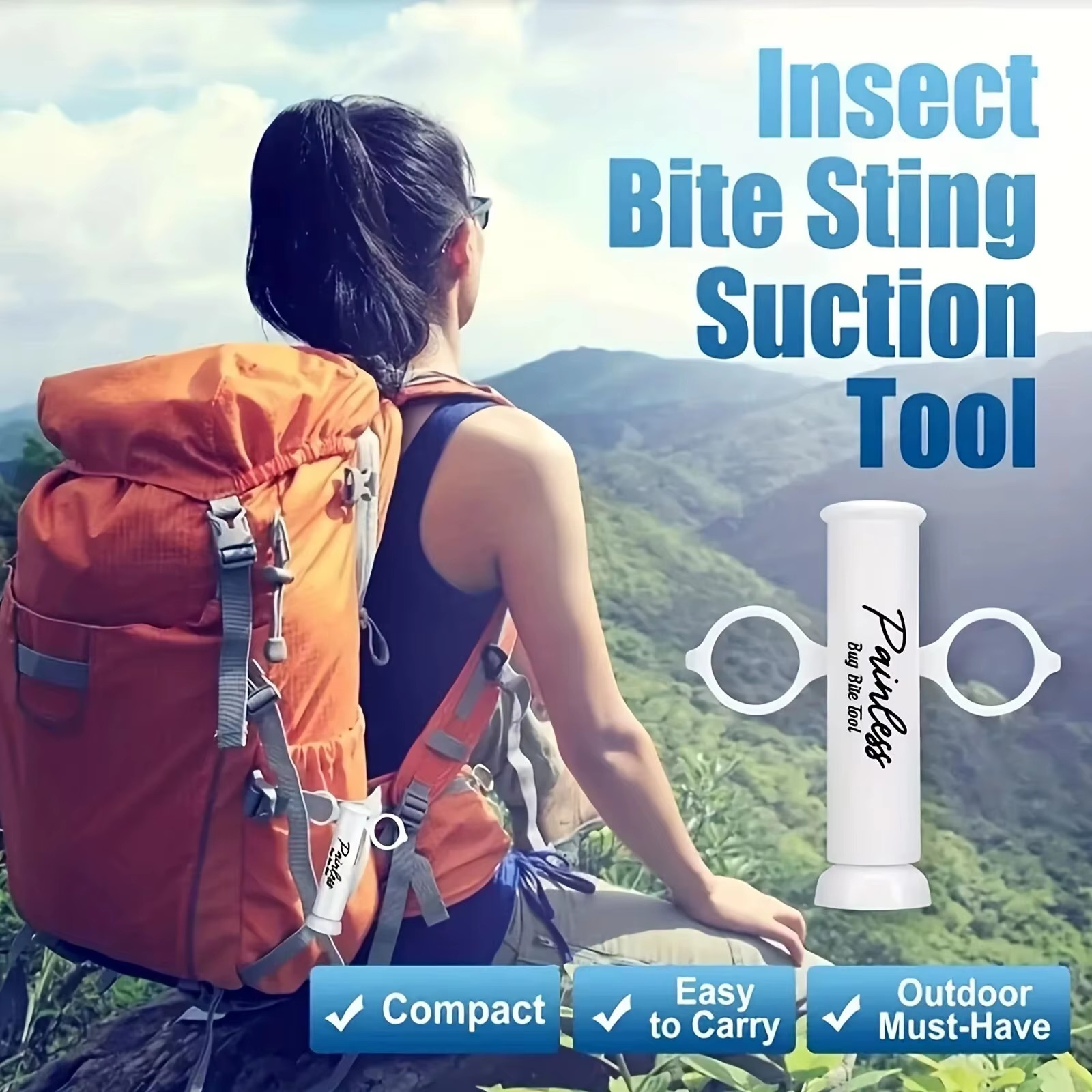 Suction Tool, Poison Remover – Bug Bites and Bee/Wasp Stings, Natural Insect Bit