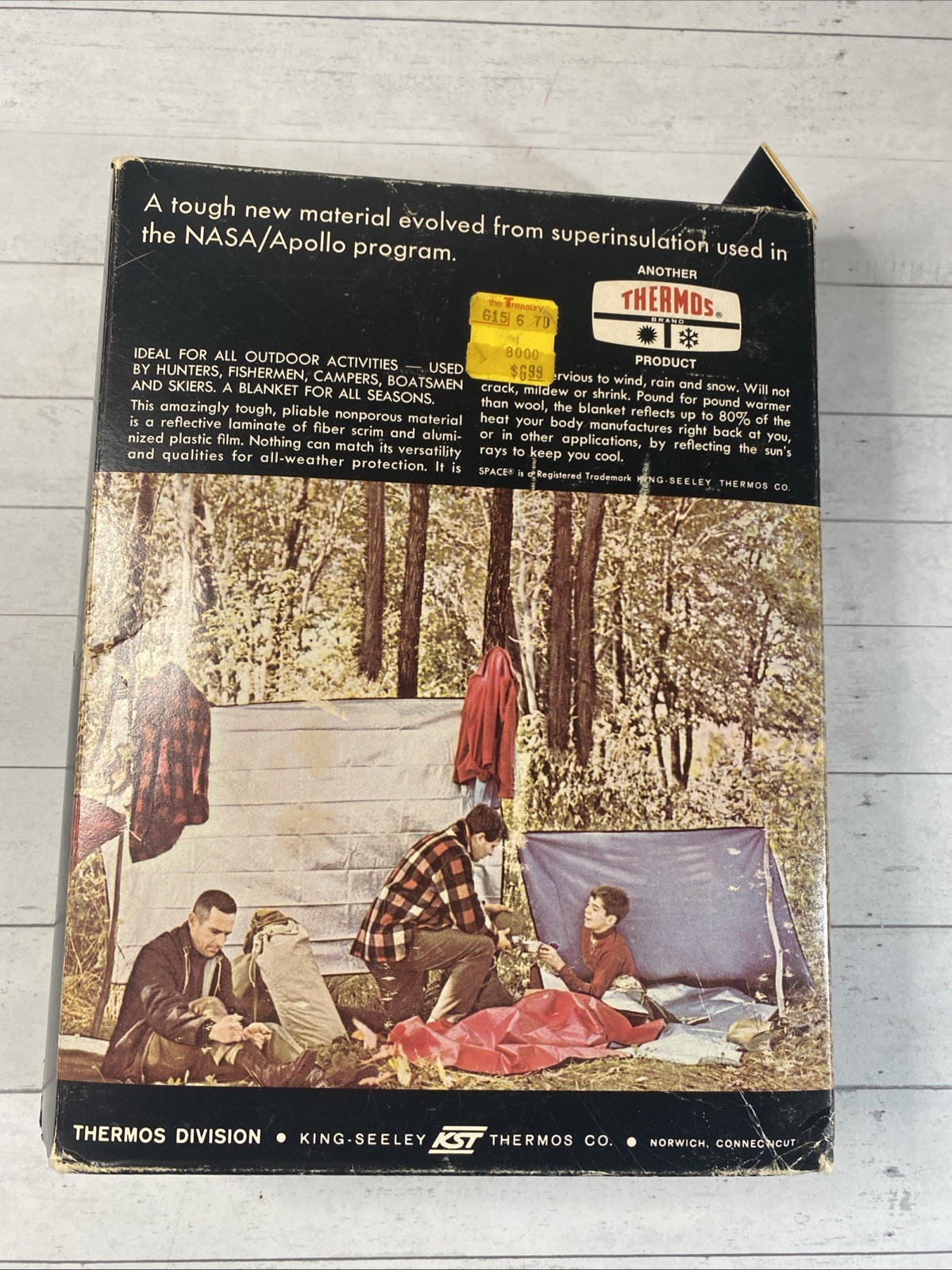 Vintage Thermos Brand All-Weather Space Sportsman’s Blanket New NOS Red