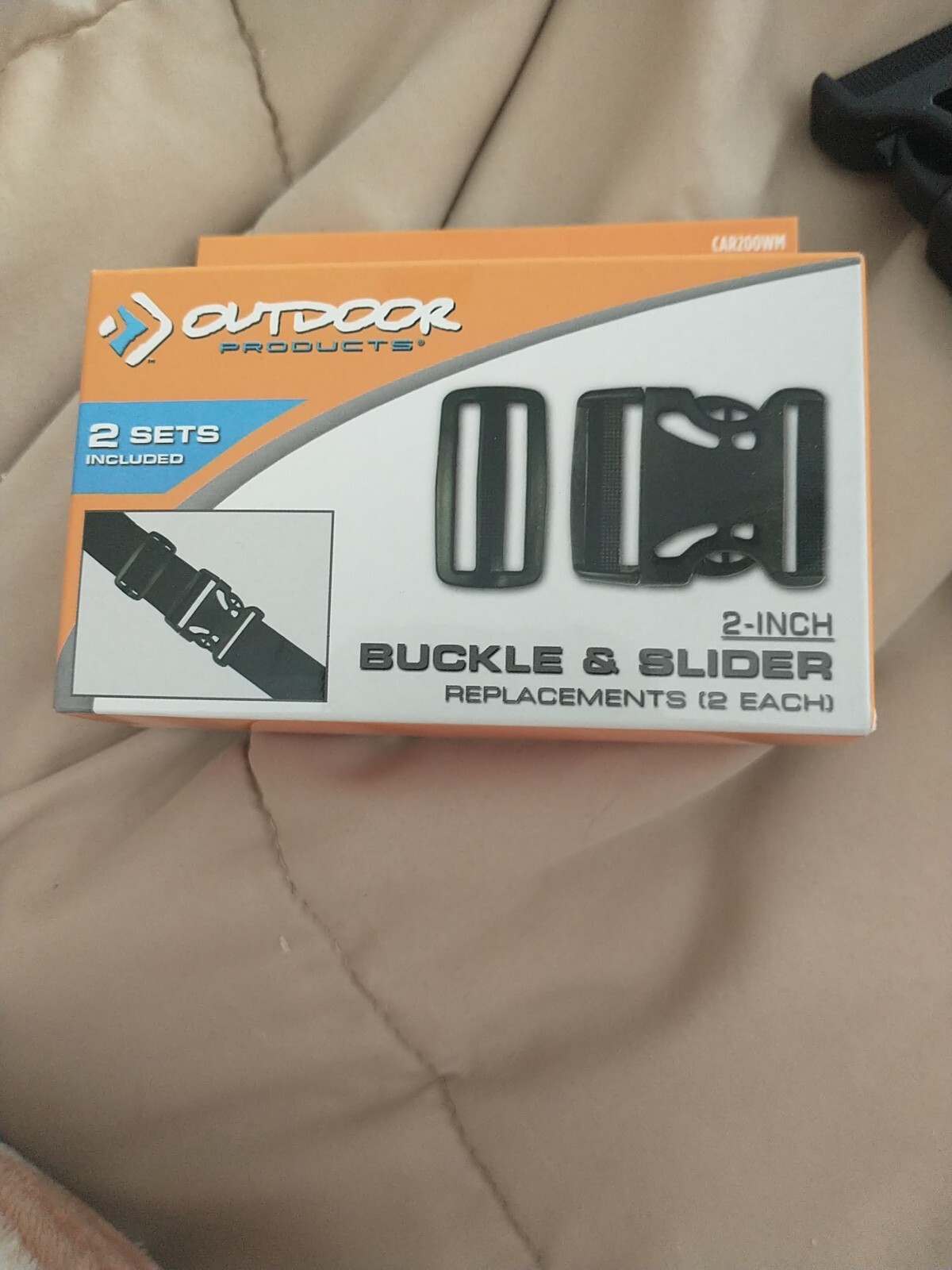 Outdoor Products Buckle & Slider 2″ 2 Sets Per Box CAR200WM-000