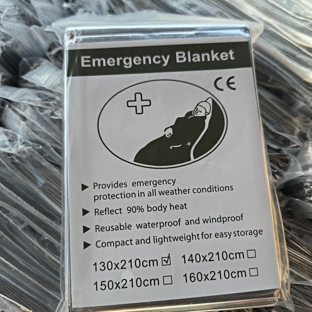 Lot of 30 Emergency Rescue Space Thermal Mylar Blanket 130x210mm Free Shipping