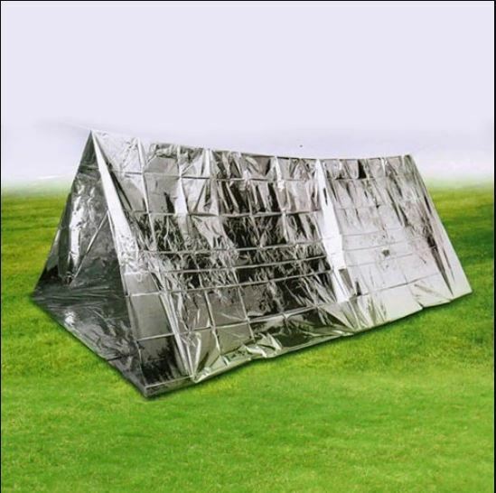 Ever Ready First Aid Emergency Mylar Thermal Survival Camping Tent for 2 Adults