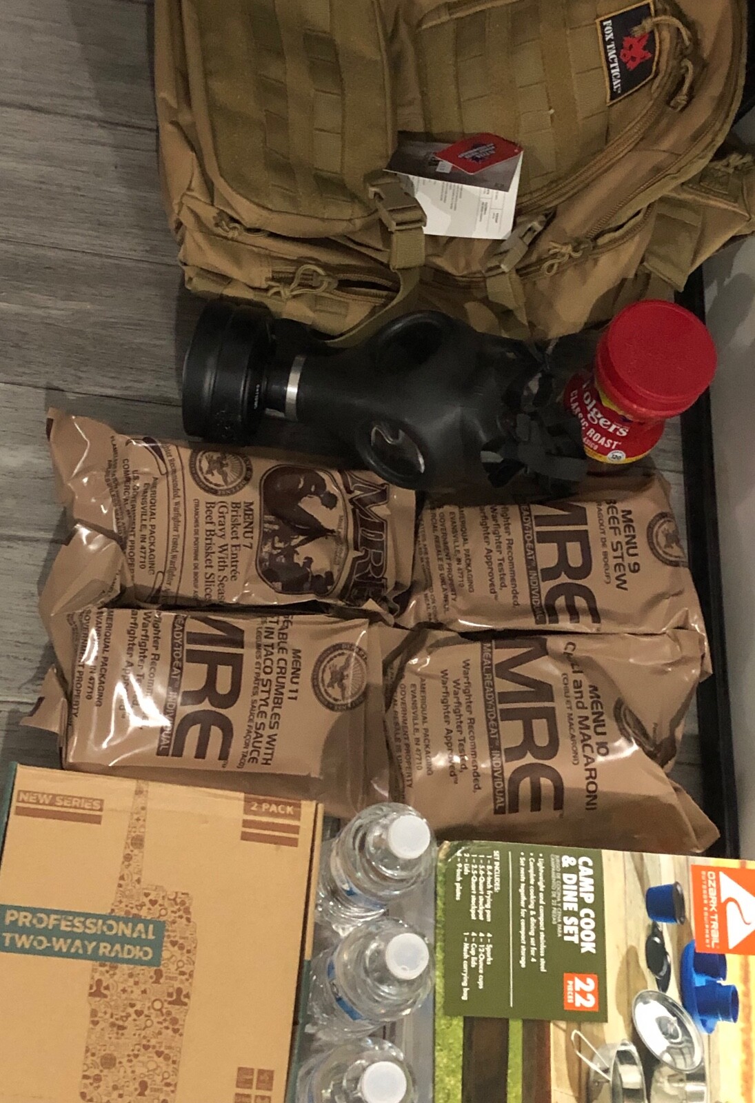 Bug Out Bag Survival Kit Long Term Fully Loaded Fox Tactical Military Style Bag 