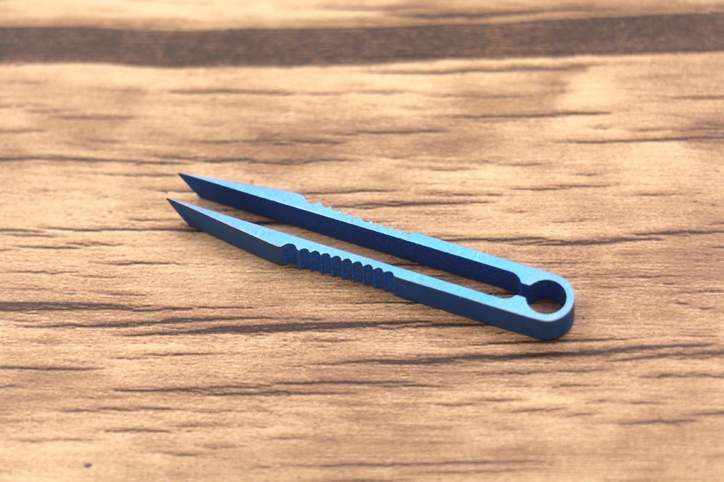 EDC Titanium Alloy Pocket Tweezers Outdoor Travel Home Clamp Holder Gear Tool [