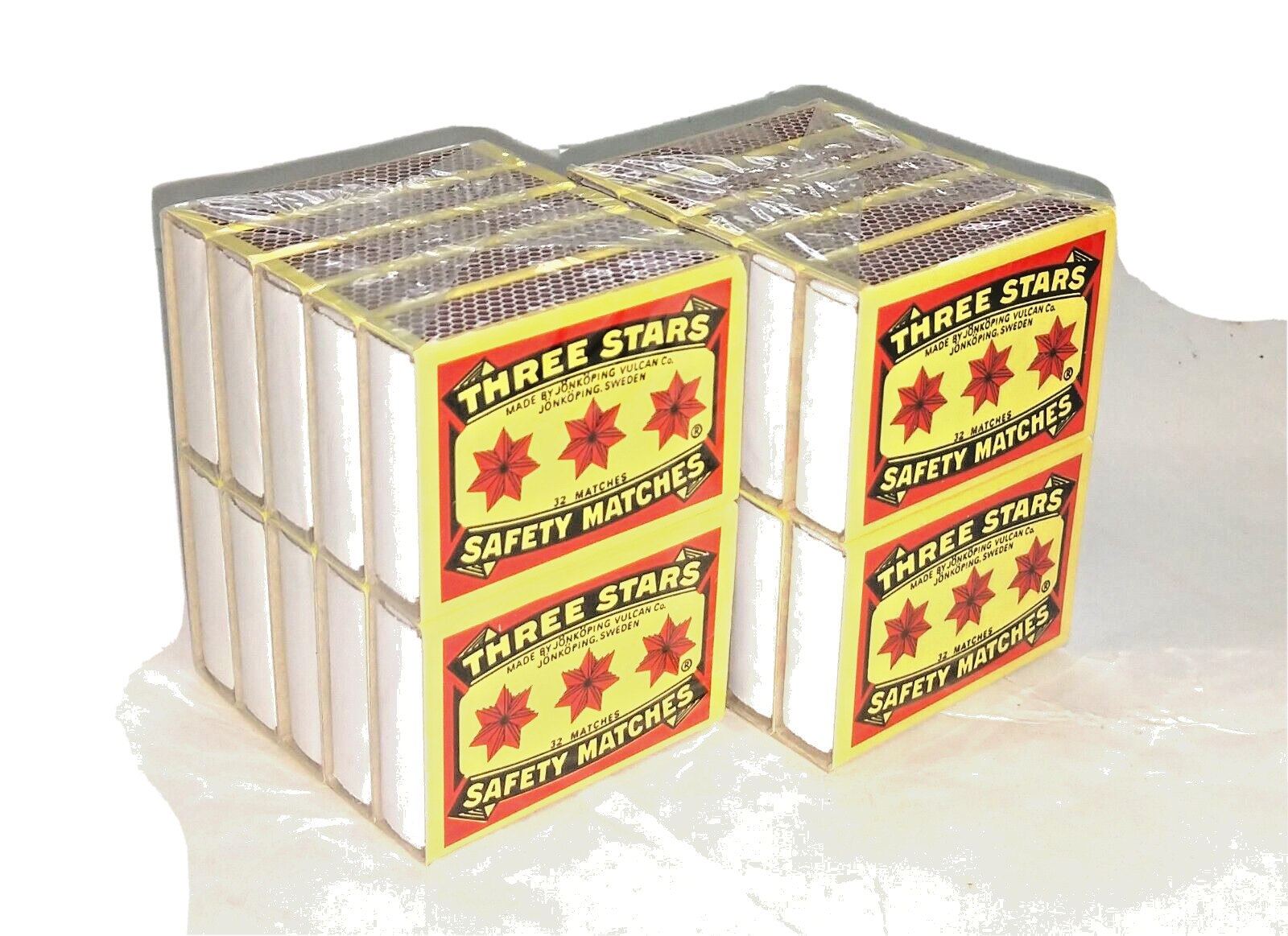 Three Stars 20 Bx Matches Cerillos 3 Estrellas Camping Outdoor Cook Emergency Li