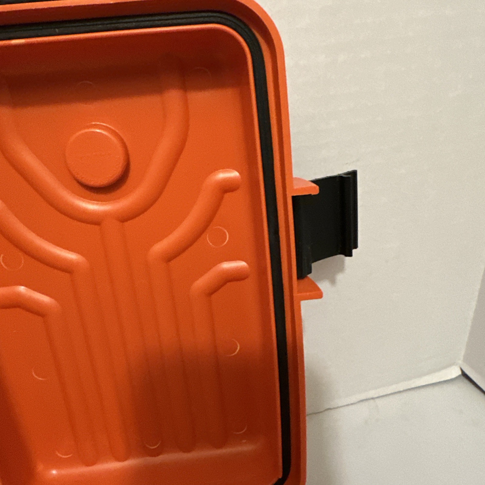 Orange MTM Survivor Dry Box with O-Ring Seal Compass Made In The Usa