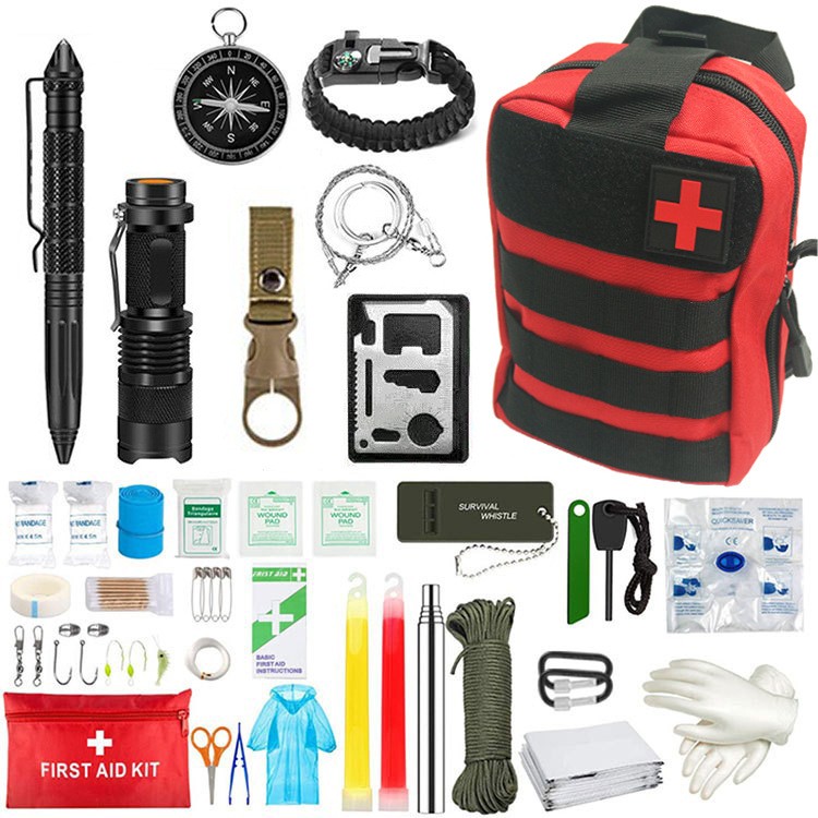 Multifunctional Waterproof Battlefield First Aid Outdoor Travel Emergency Kit