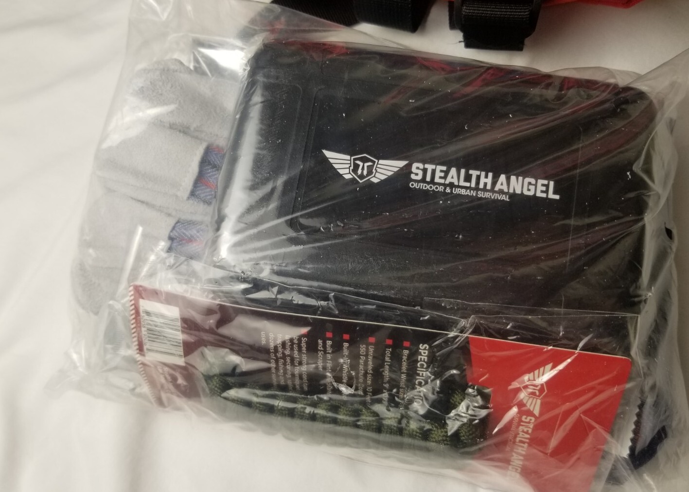 Stealth Angel Survival Backpack Emergency Survival Kit – New Not Complete.