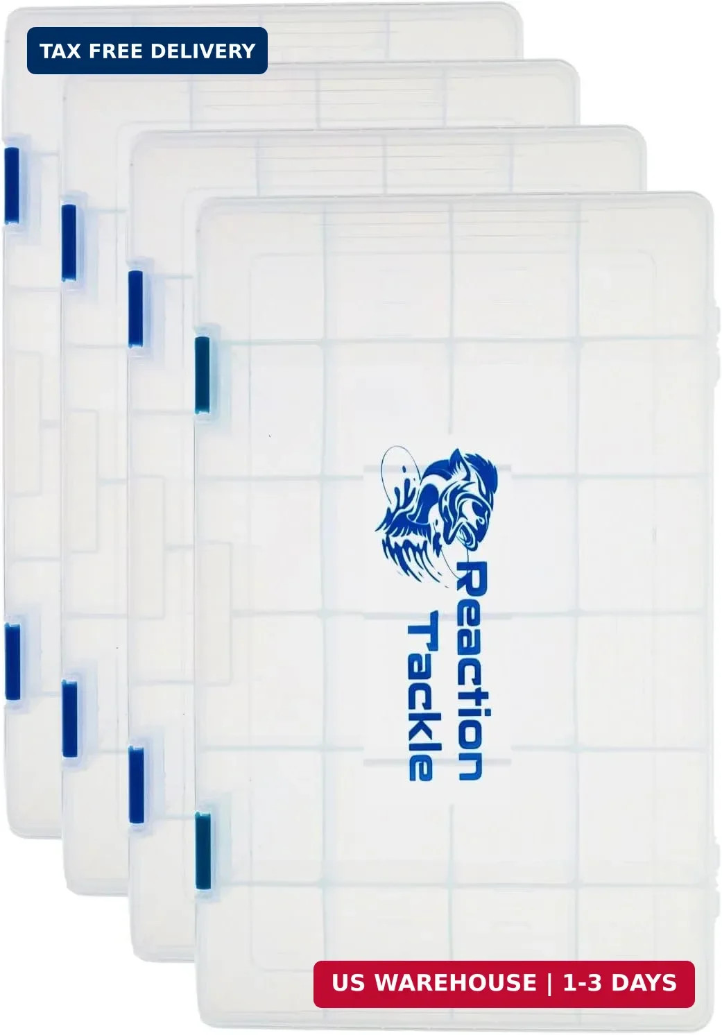 Reaction Tackle Tackle Box Trays, Utility Storage Boxes for Fishing Tackle, Lure