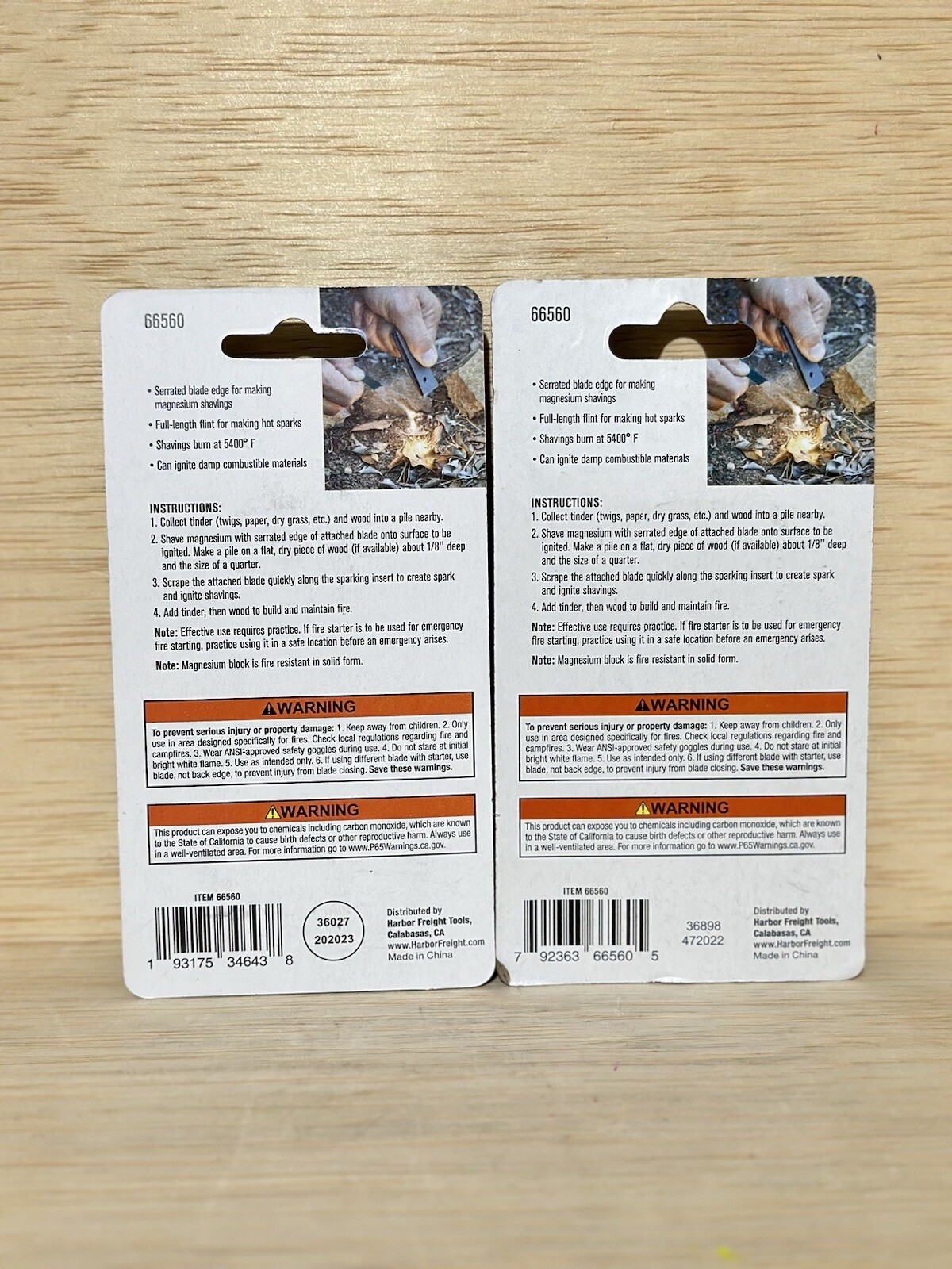 Magnesium Flint Fire Starter Striker Camping Emergency Survival 🔥