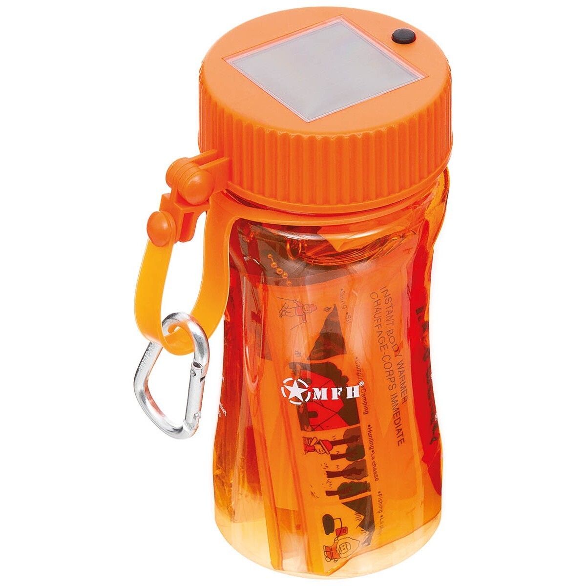 MFH Extreme Survival Kit 34 Pieces, Orange Solar Lamp