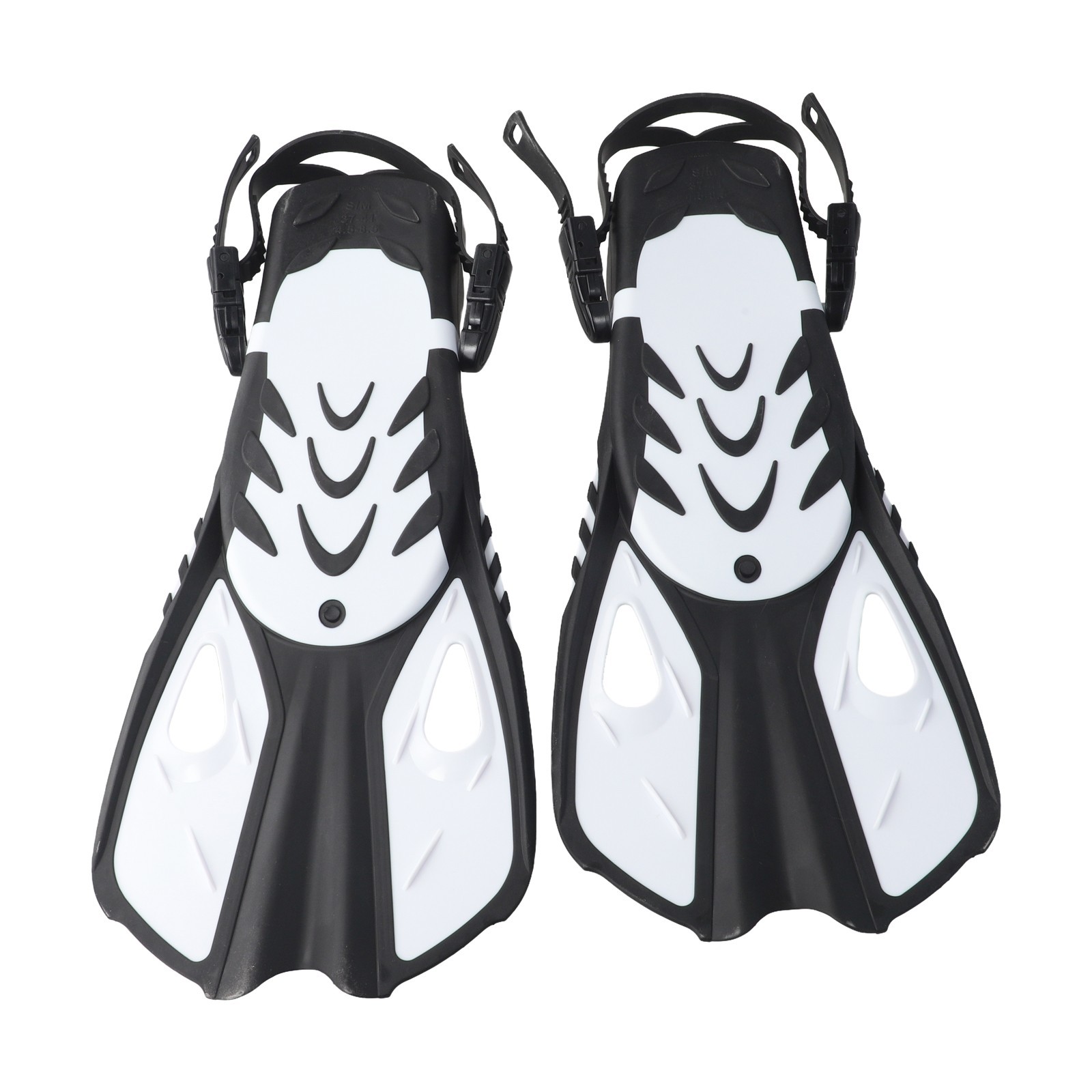 Long Distance Swimming Fins Featuring Adjustable Design for Secure Fit