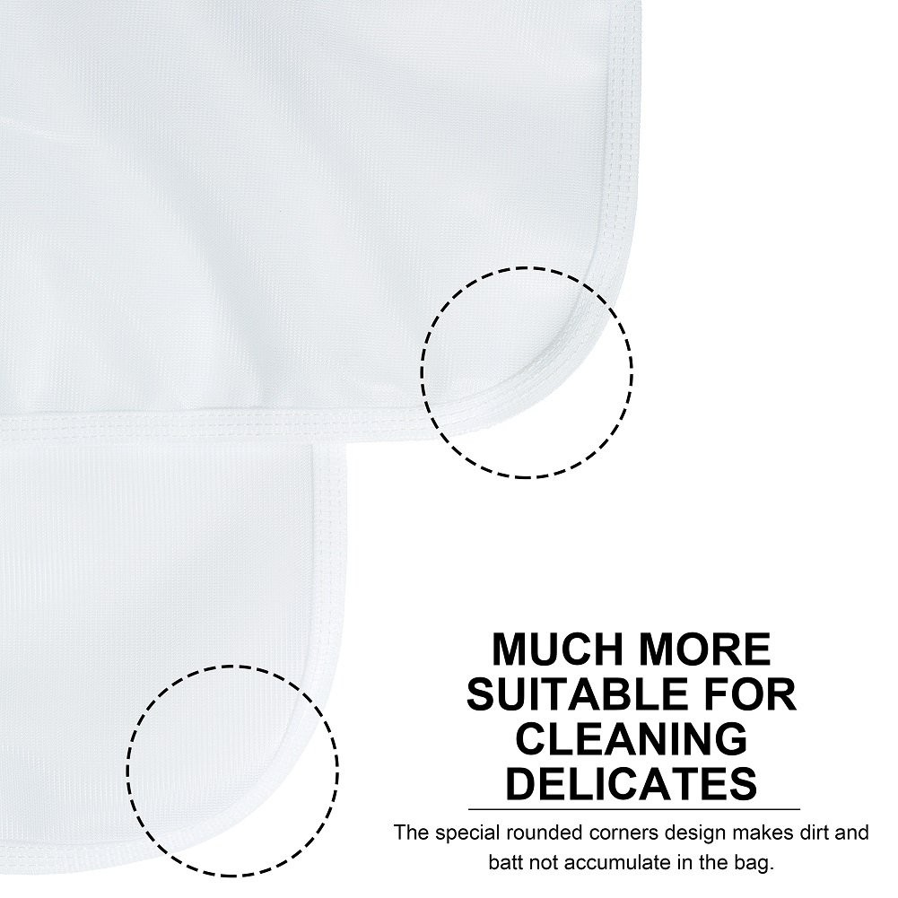 TENRAI Delicates Laundry Bags, Bra Fine Mesh Wash Bag for Large, White