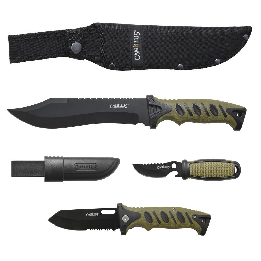 Camillus Warrior Knife Pack 3 Piece SURVIVAL SET