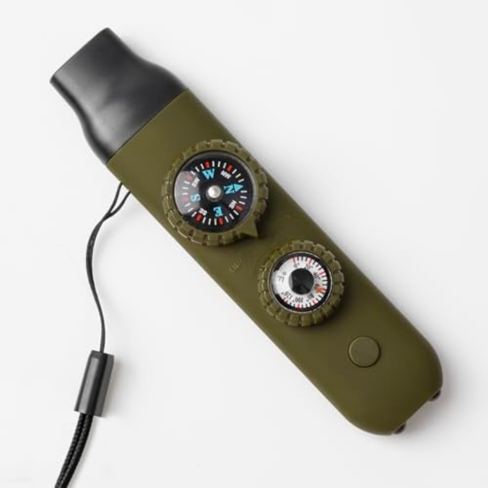 Camping Navigation Tool Built-in Whistle LED Navigation Light Neck Lanyard