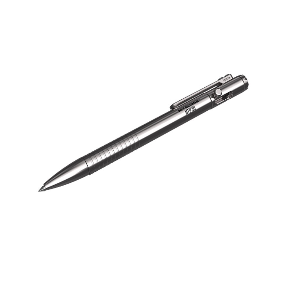 NITECORE NTP30 Tactical Pen Titanium Bidirectional Bolt Action W/ Glass Breaker