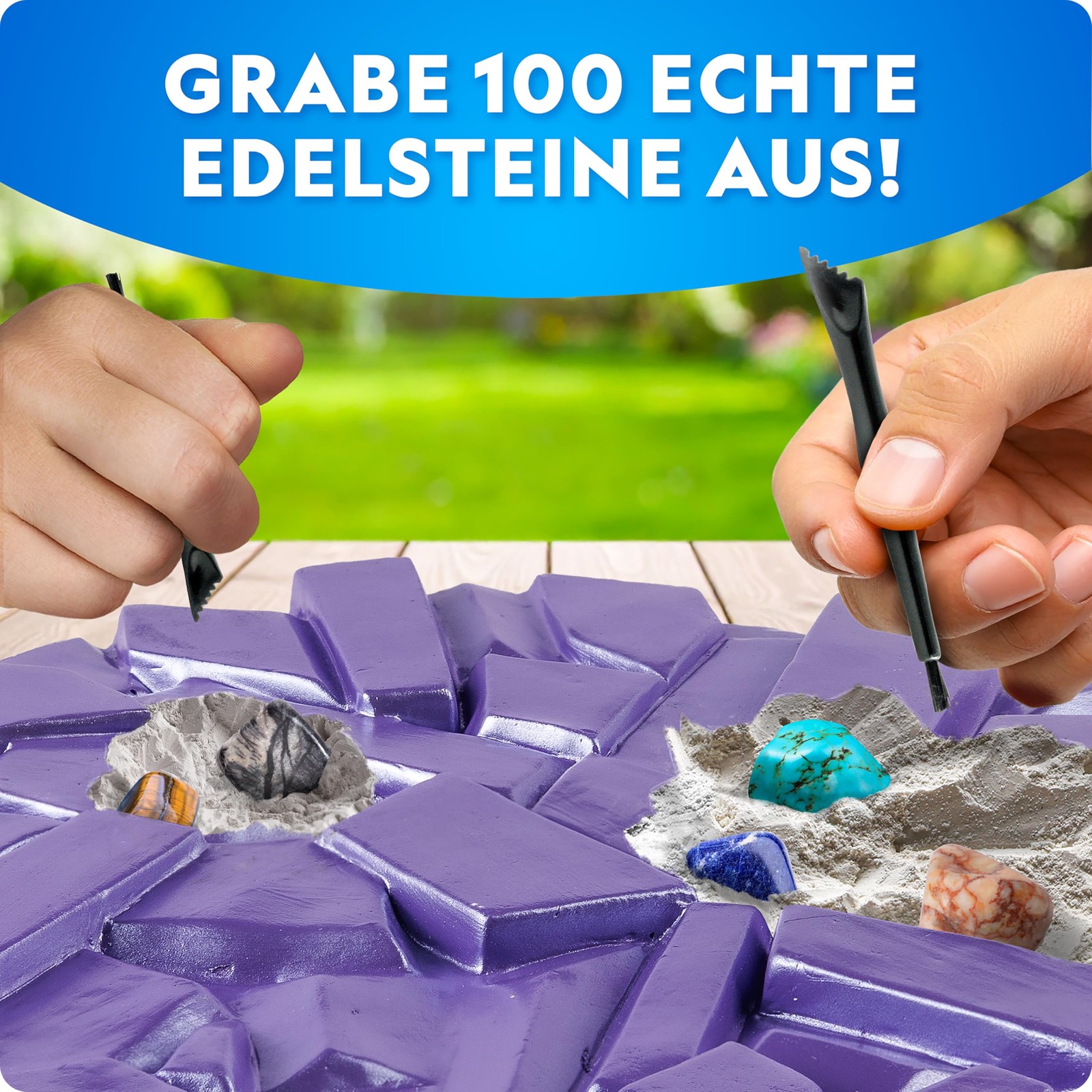 NATIONAL Geographic Huge Gemstone Excavation Set – 100 Real Gemstones a…