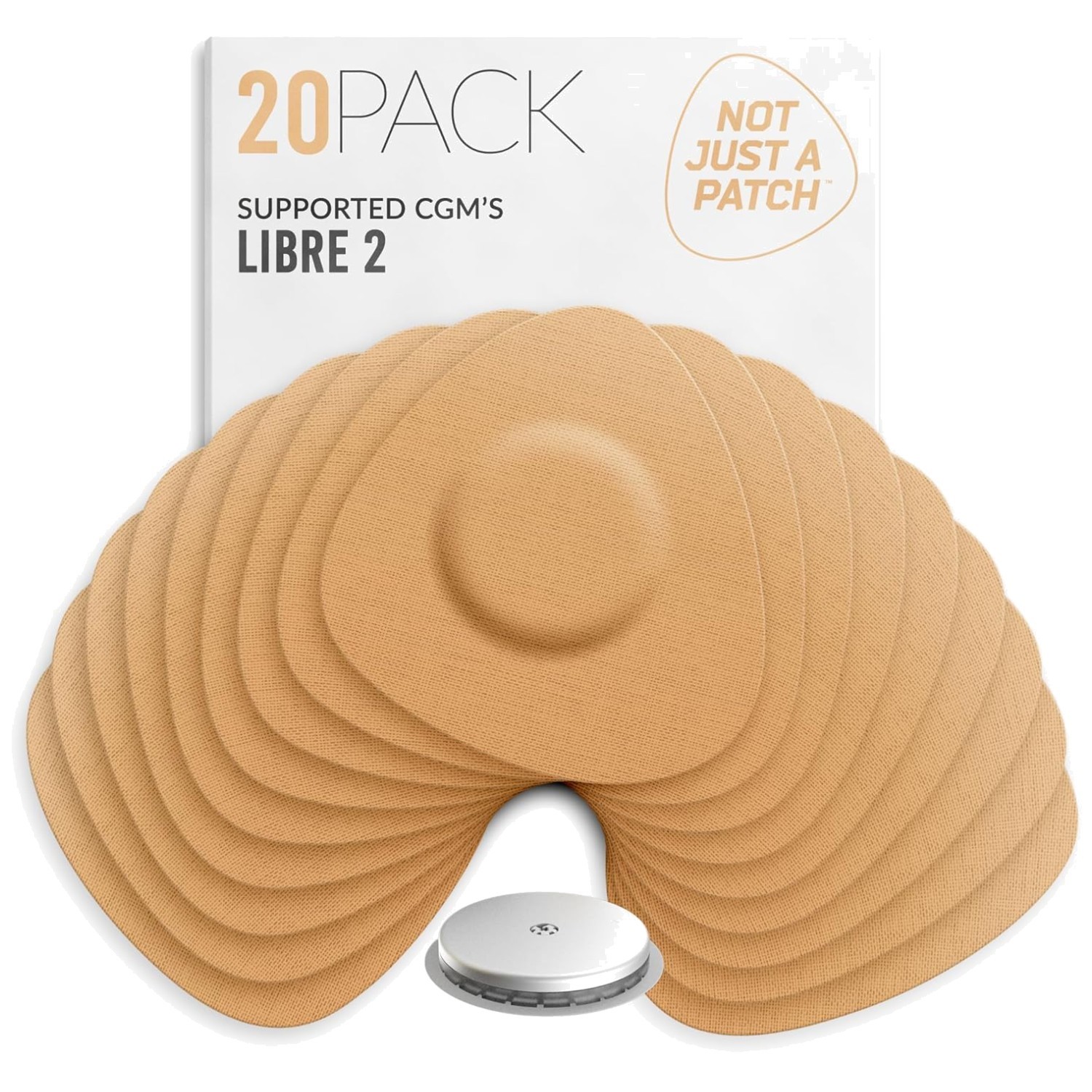 Water-Resistant Freestyle Libre 2 Patches – 20 Pack