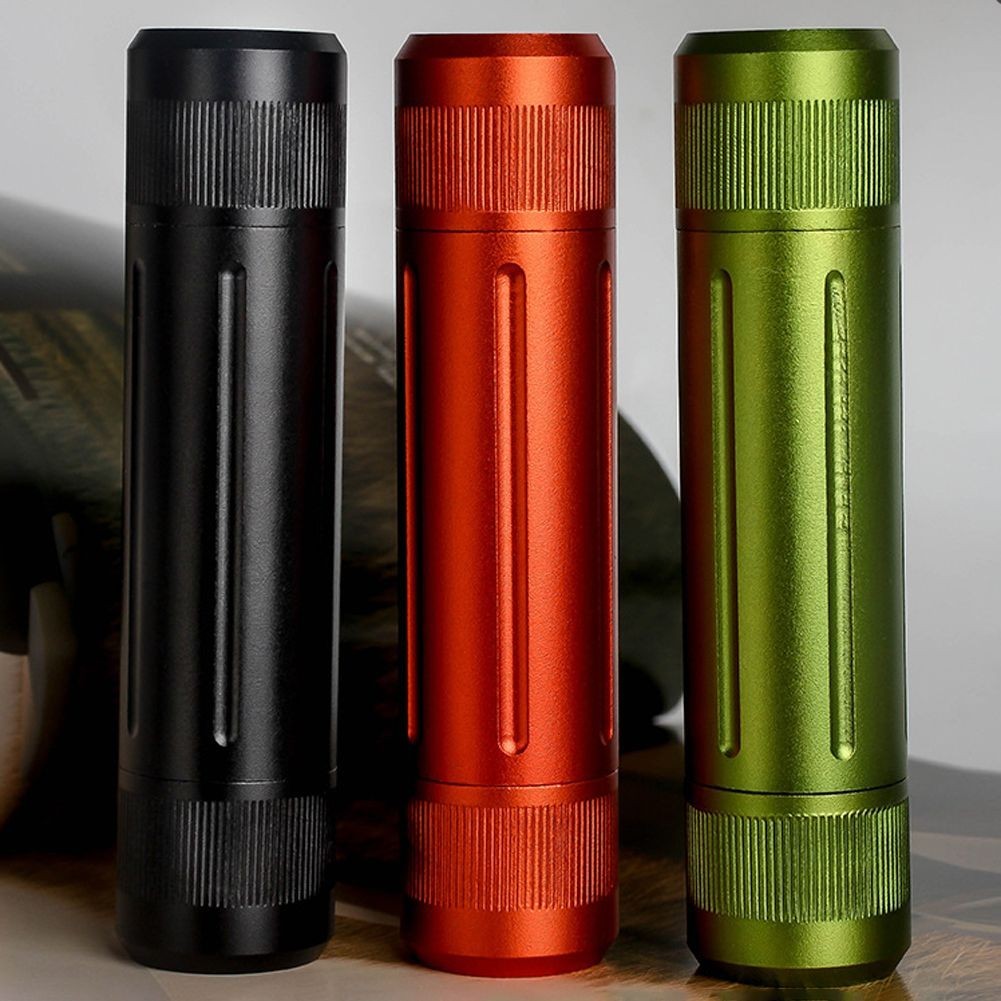 Aluminum Waterproof Pill Holder with Safe Storage for Outdoor Adventures
