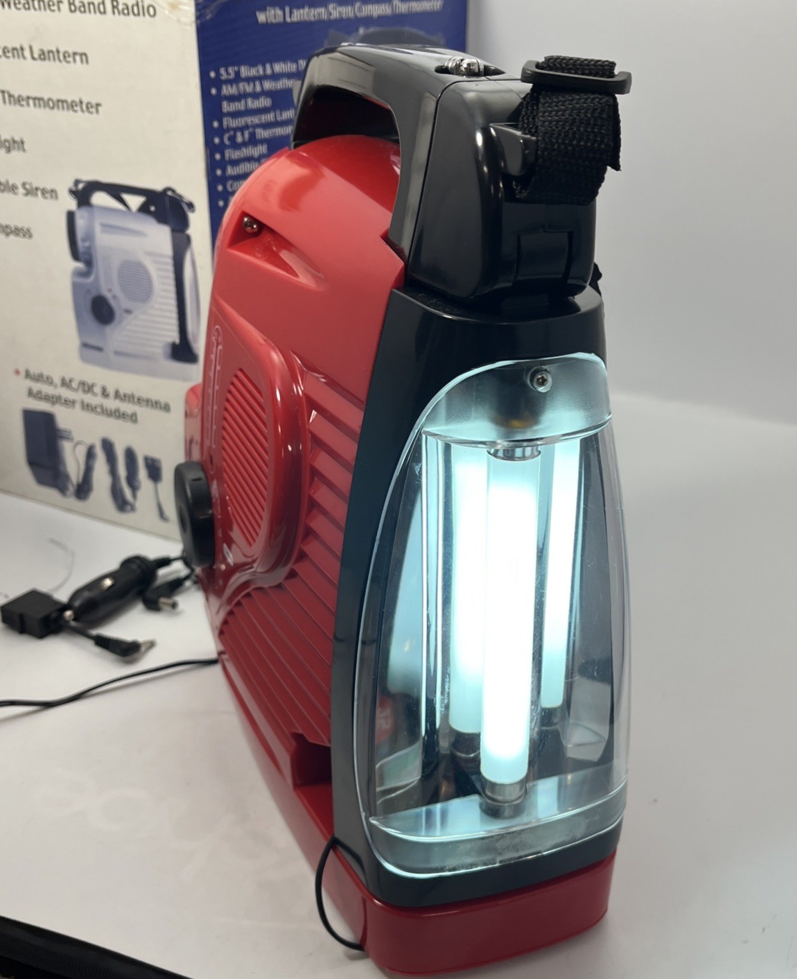 Advantage Industries Multi-Function Television & AM/FM/WB Radio W/ Lantern Siren