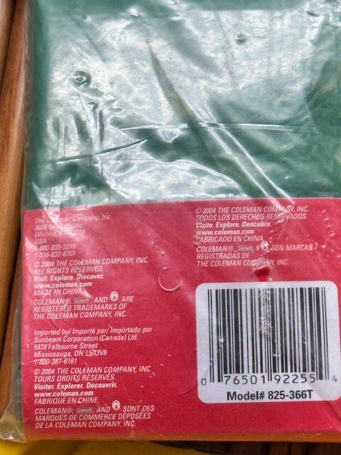 Coleman Green Disposable One Size Fit All Emergency Poncho