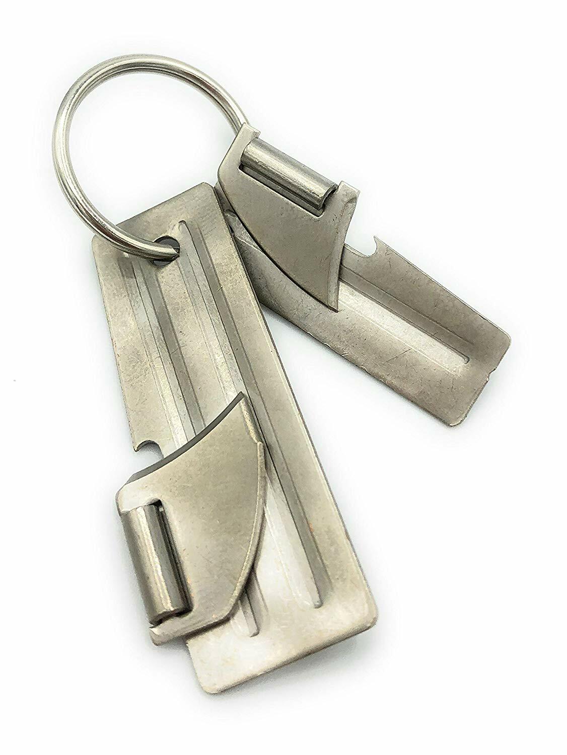 New P38 & P51 Can Opener Original Military w / Key Ring ( 3pcs bundle) US Made