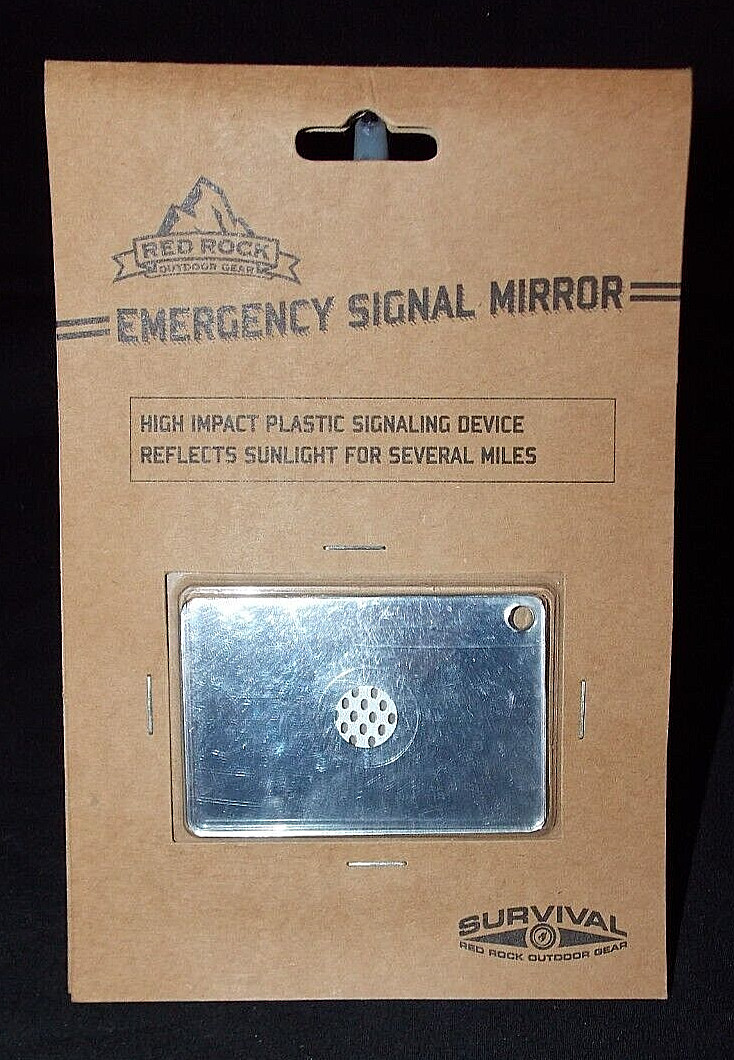 RED Rock Emergency Signaling Mirror Survival Camping Hiking