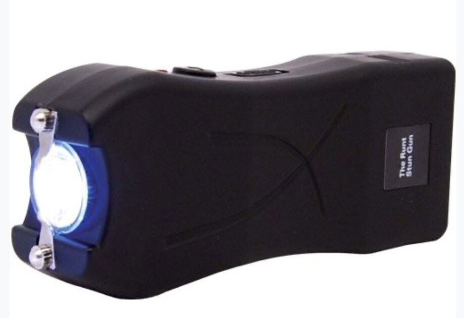 RUNT 80 Million Volt RECHARGEABLE FLASHLIGH Stun Gun Police Women Self Defense