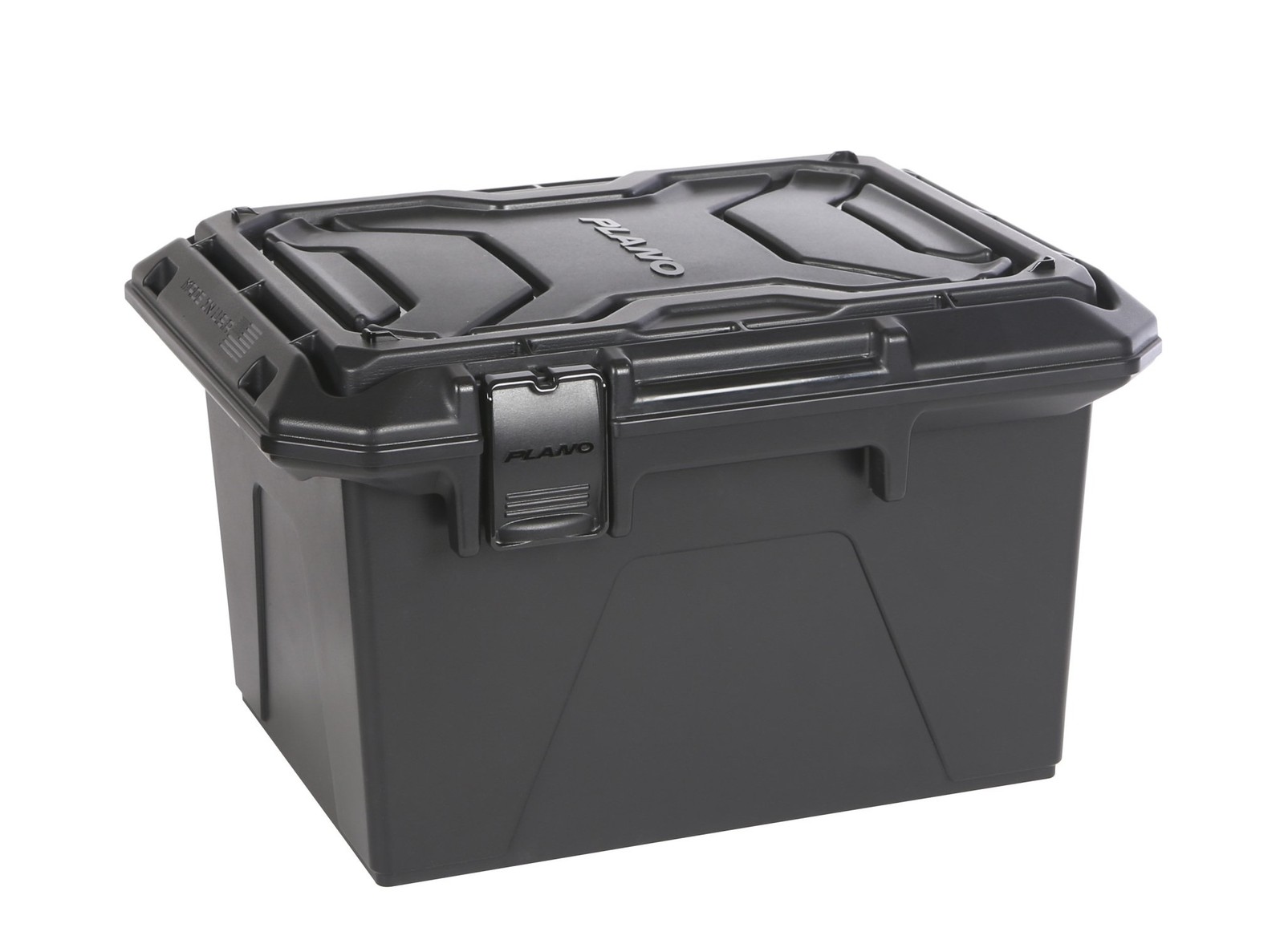Plano Ammo Crate, Black, Lockable Plastic Ammunition Storage Box, 16.5, Black