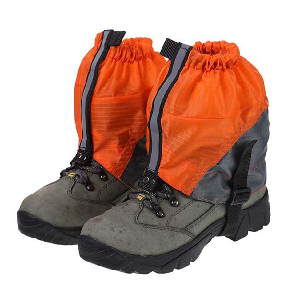 Outdoor Waterproof Leg Gaiters with Reflective Strips Protect Your Shoes