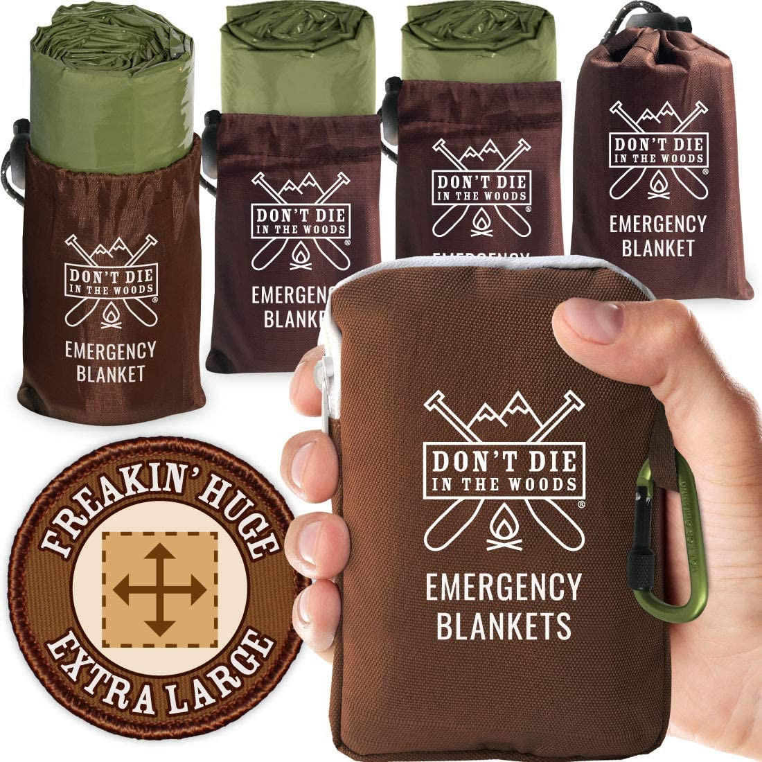 – Freakin’ Huge Emergency Blankets [4-Pack] Extra Large Thermal Mylar Space Blan