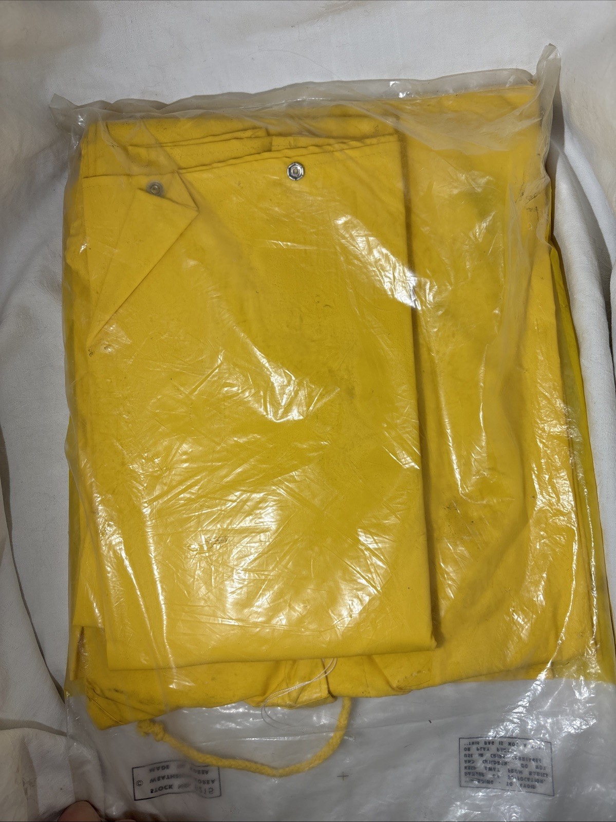 New Vintage Campmaster Waterproof Rainsuit PVC Mens Med Coastal Fish/Bike Rain
