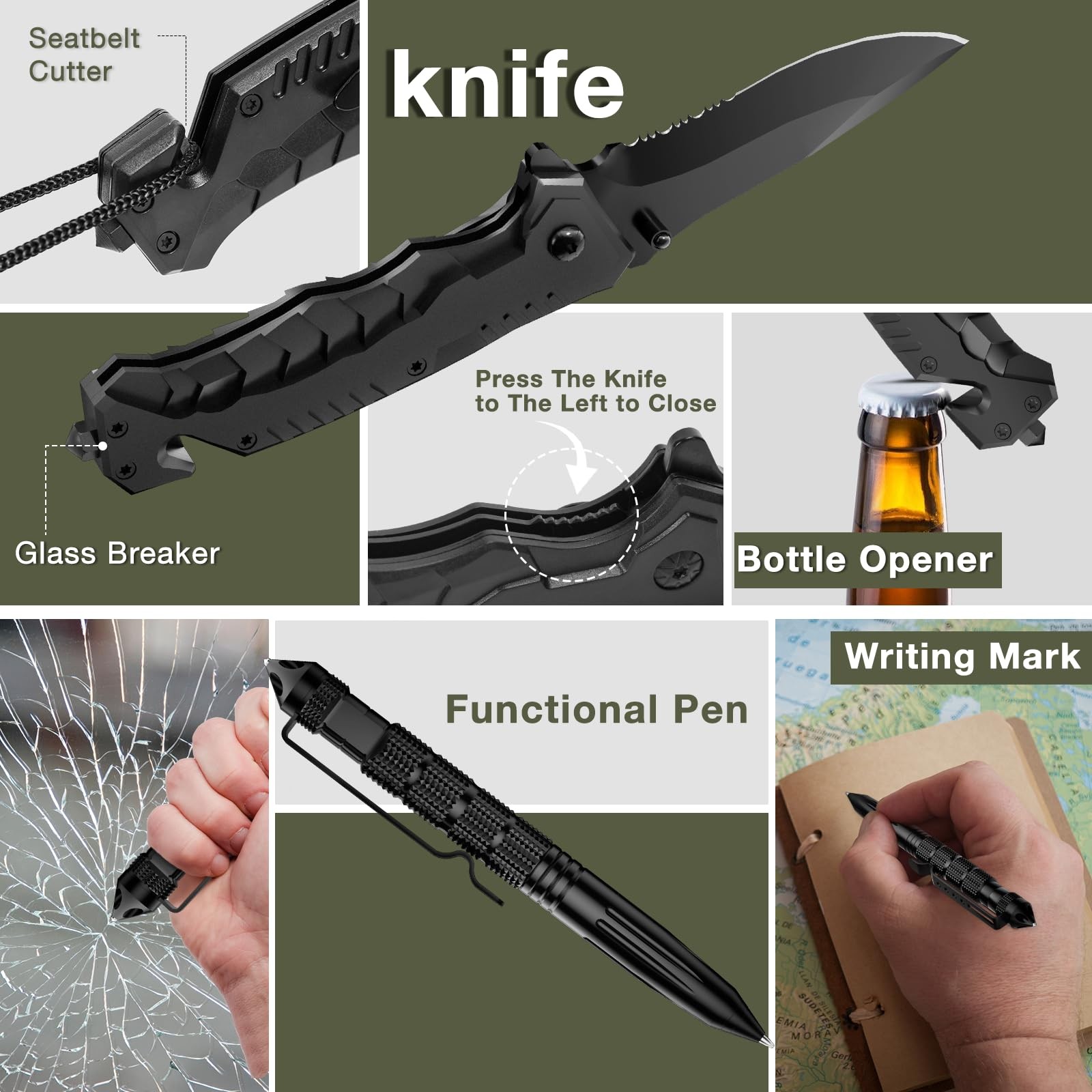 Survival Kits, Hiking and Camping Essentials, Survival Gear, Gifts for Men, G…