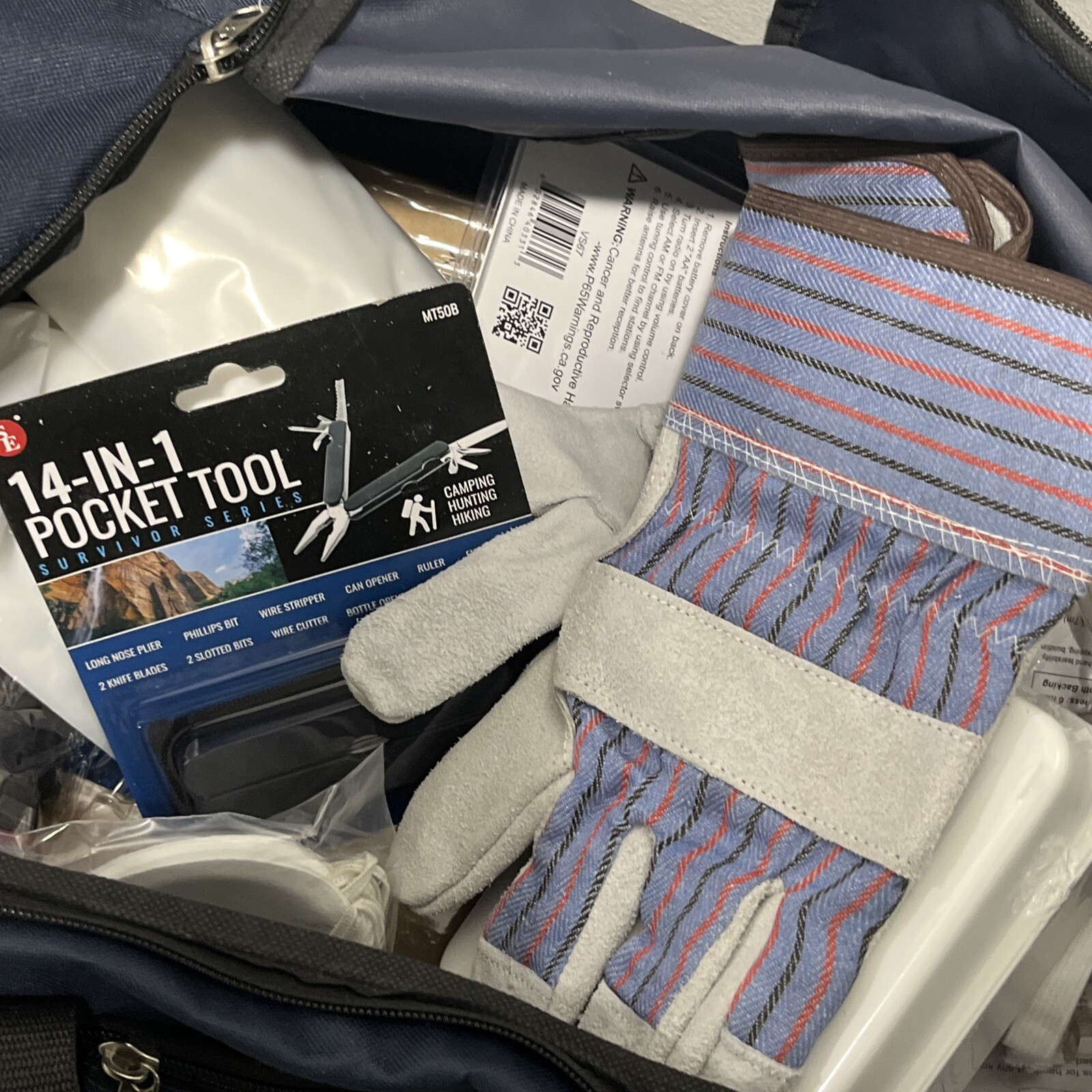 LIFESECURE Survival Kit: 97 Components, Duffel Bag, 10 People Served 31XR15