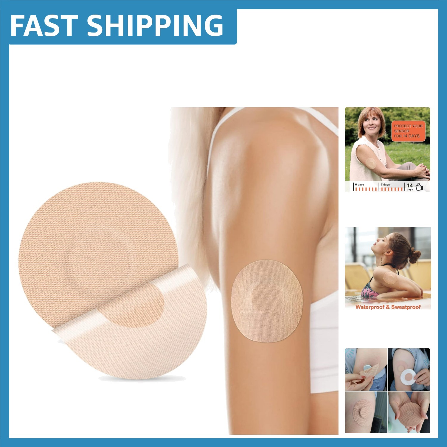 Hypoallergenic 25-Pack Libre Sensor Covers – 15-Day Lasting Comfort & Security