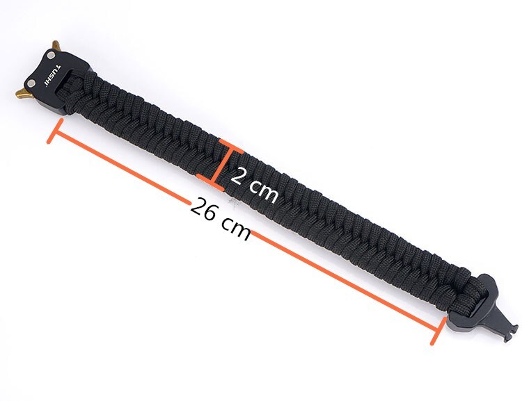 Quick Unlock Outdoor Survival Tactical Bracelet Woven Survival Tool Adjustable
