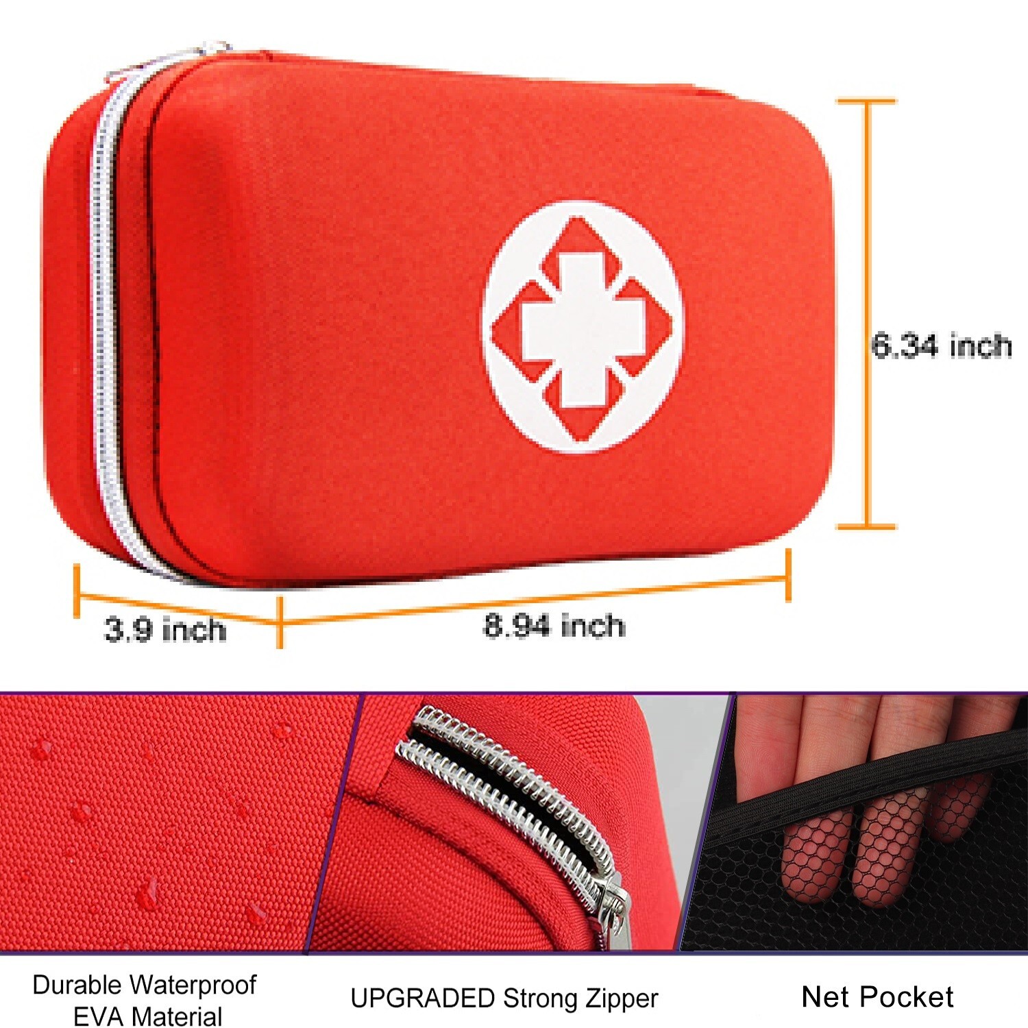 279 Pc First Aid Kit Tactical Emergency Trauma Military Survival Travel EVA Hard