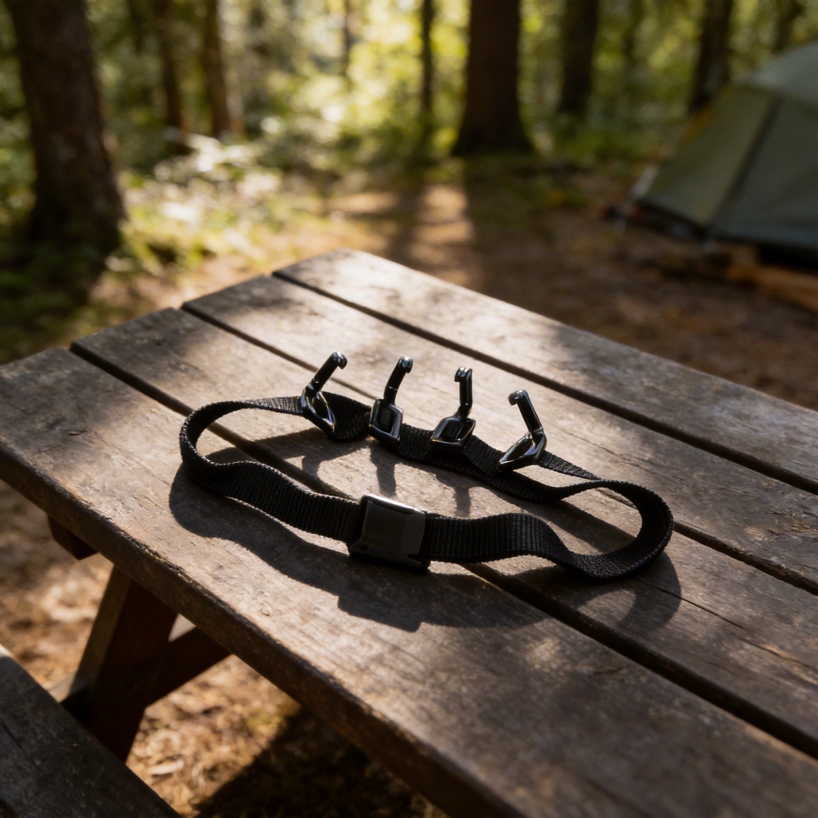For Outdoor Camping Hooks with Webbing 46 Hook Set for Hanging Gear on Trees