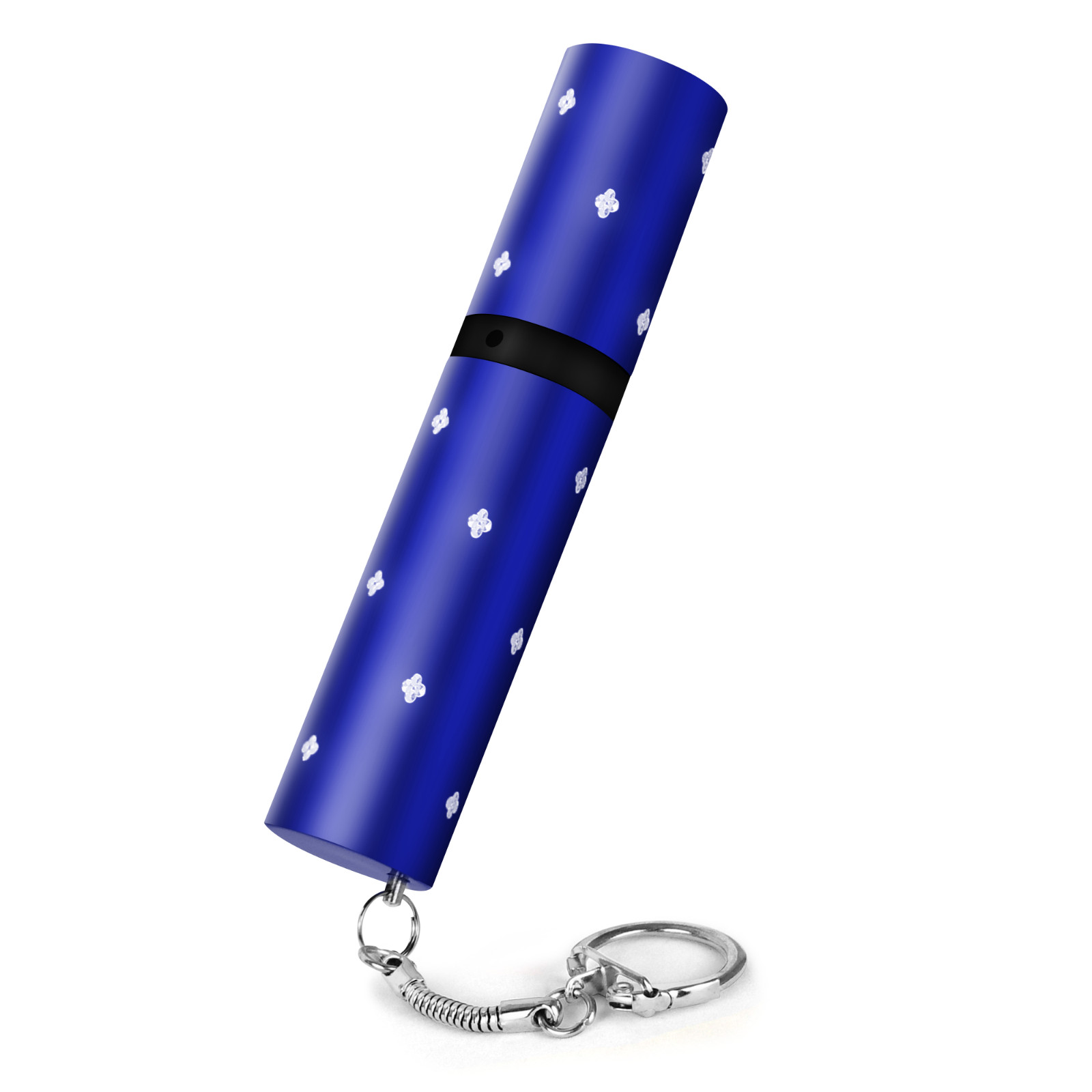 Lipstick-Shaped Self-Defense Device with 110 Lumen Flashlight & Keychain