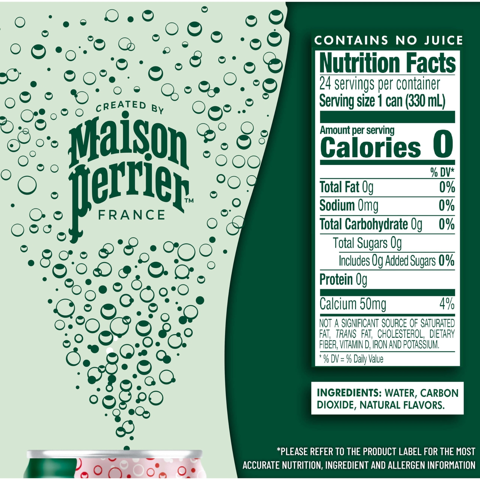 Maison Perrier Forever Strawberry Flavored Sparkling Water 11.15 Fl Oz Cans 8…
